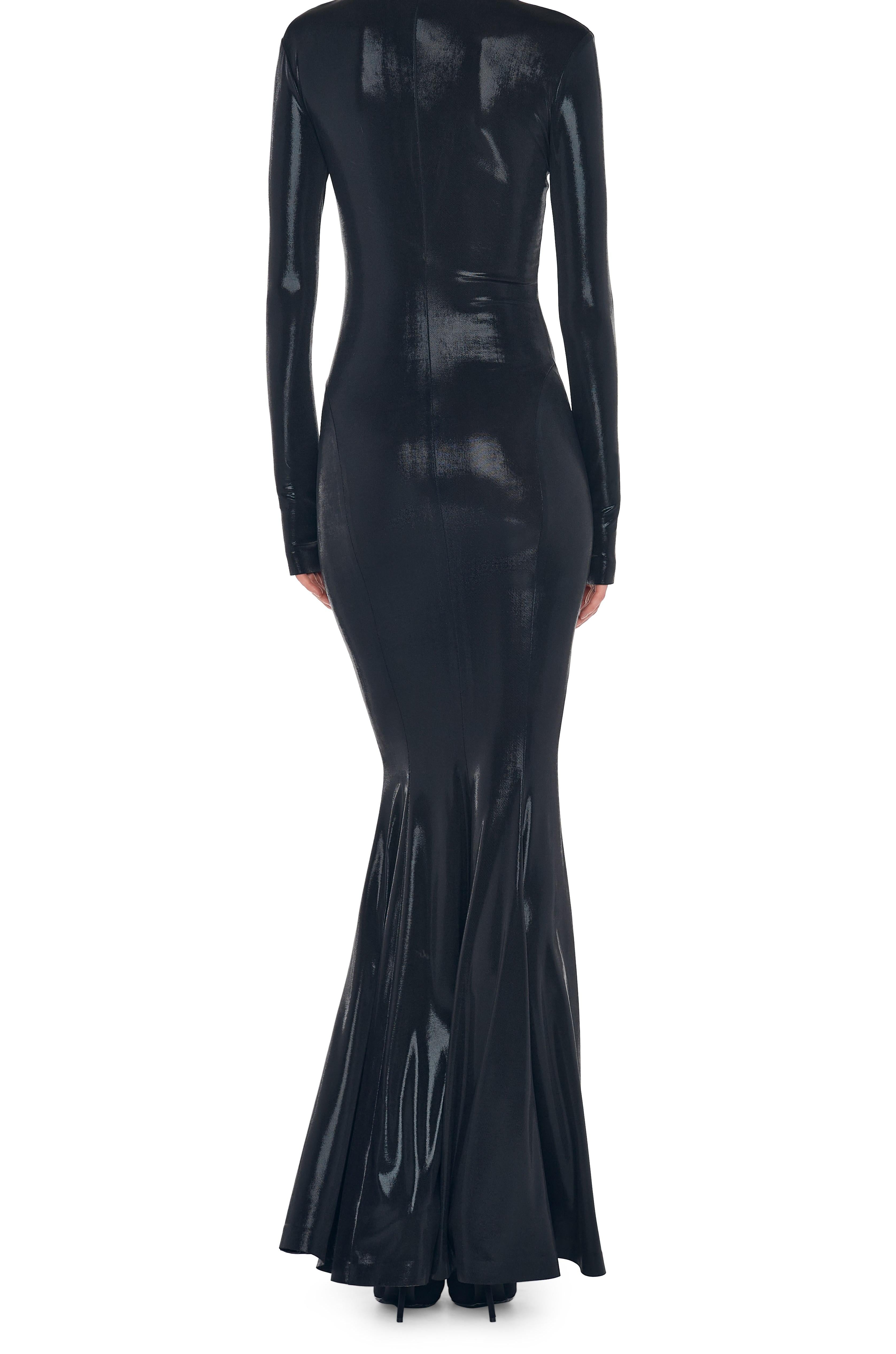 LONG SLEEVE TURTLE FISHTAIL GOWN