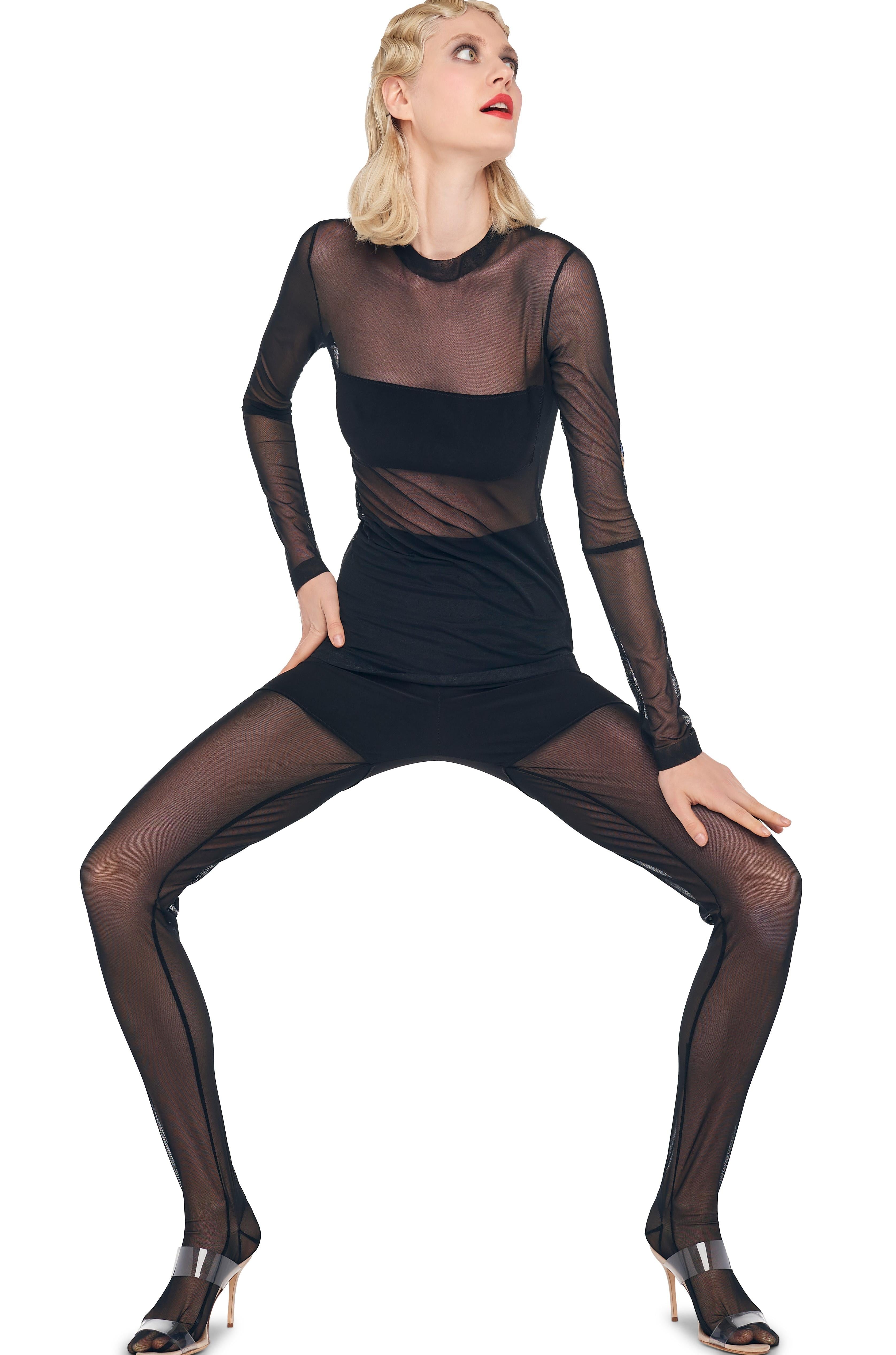 LONG SLEEVE DASH APPLIQUE TOP
