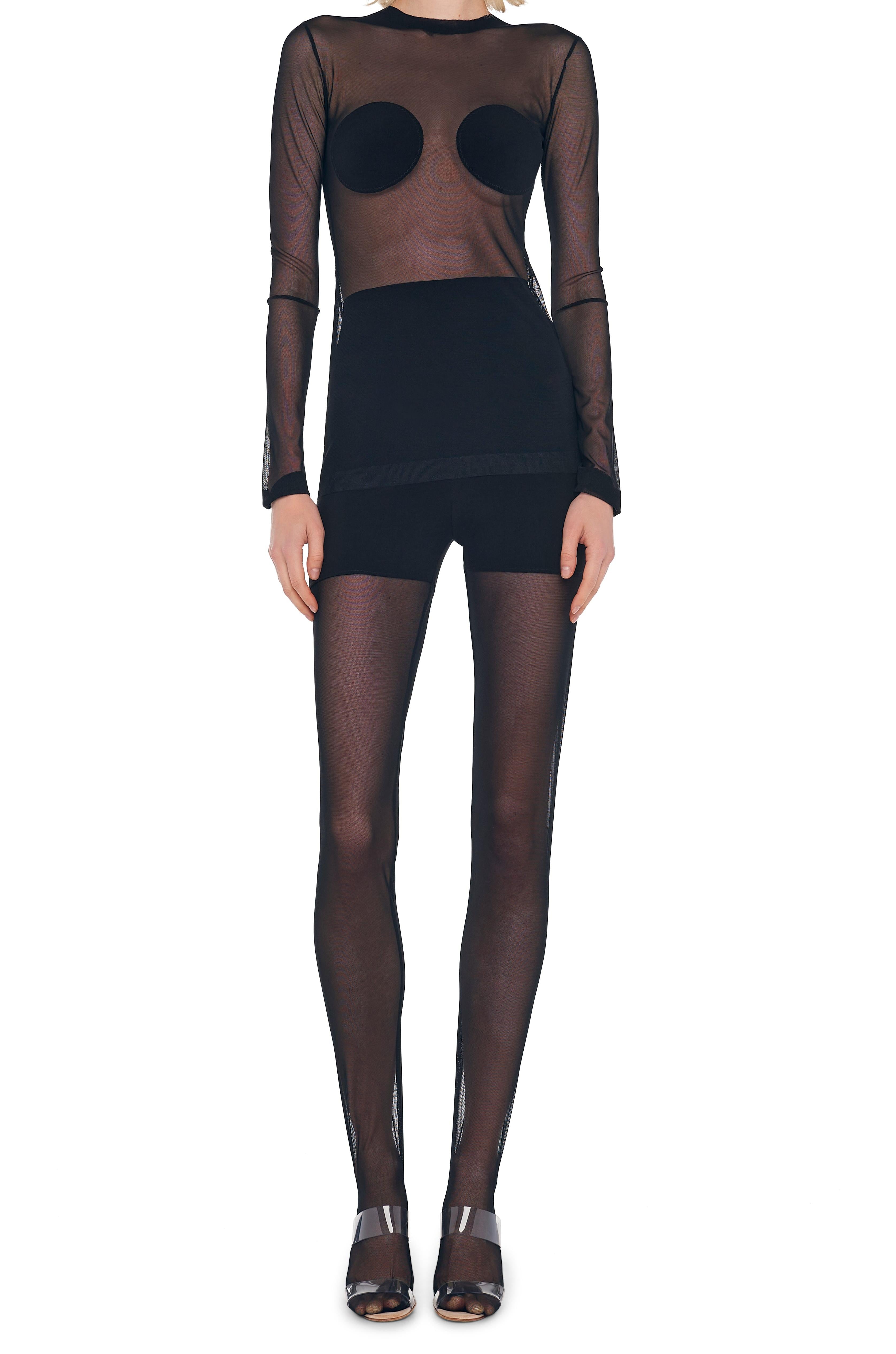 LONG SLEEVE DOT APPLIQUE TOP