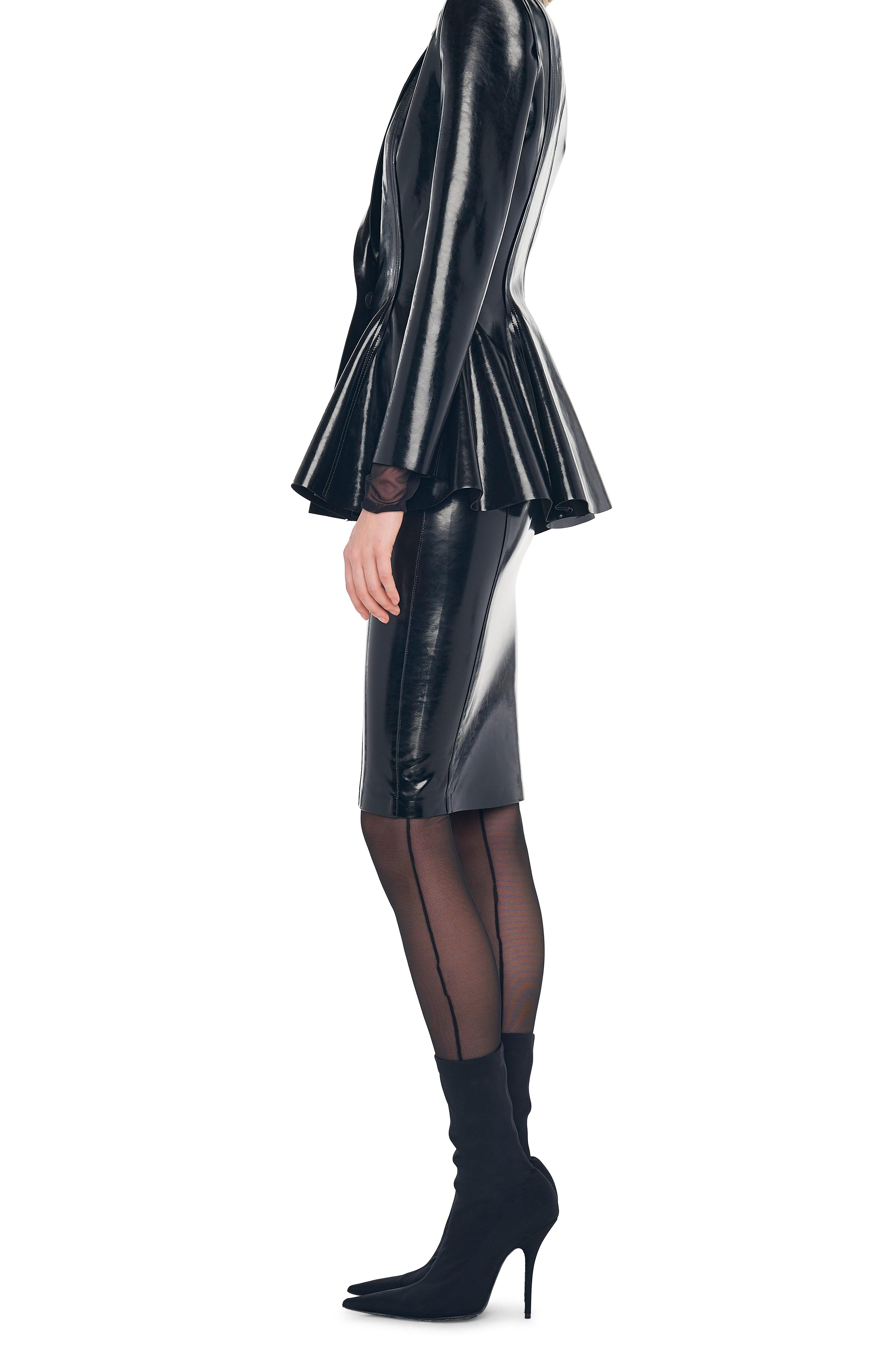 SINGLE BREASTED PEPLUM JACKET