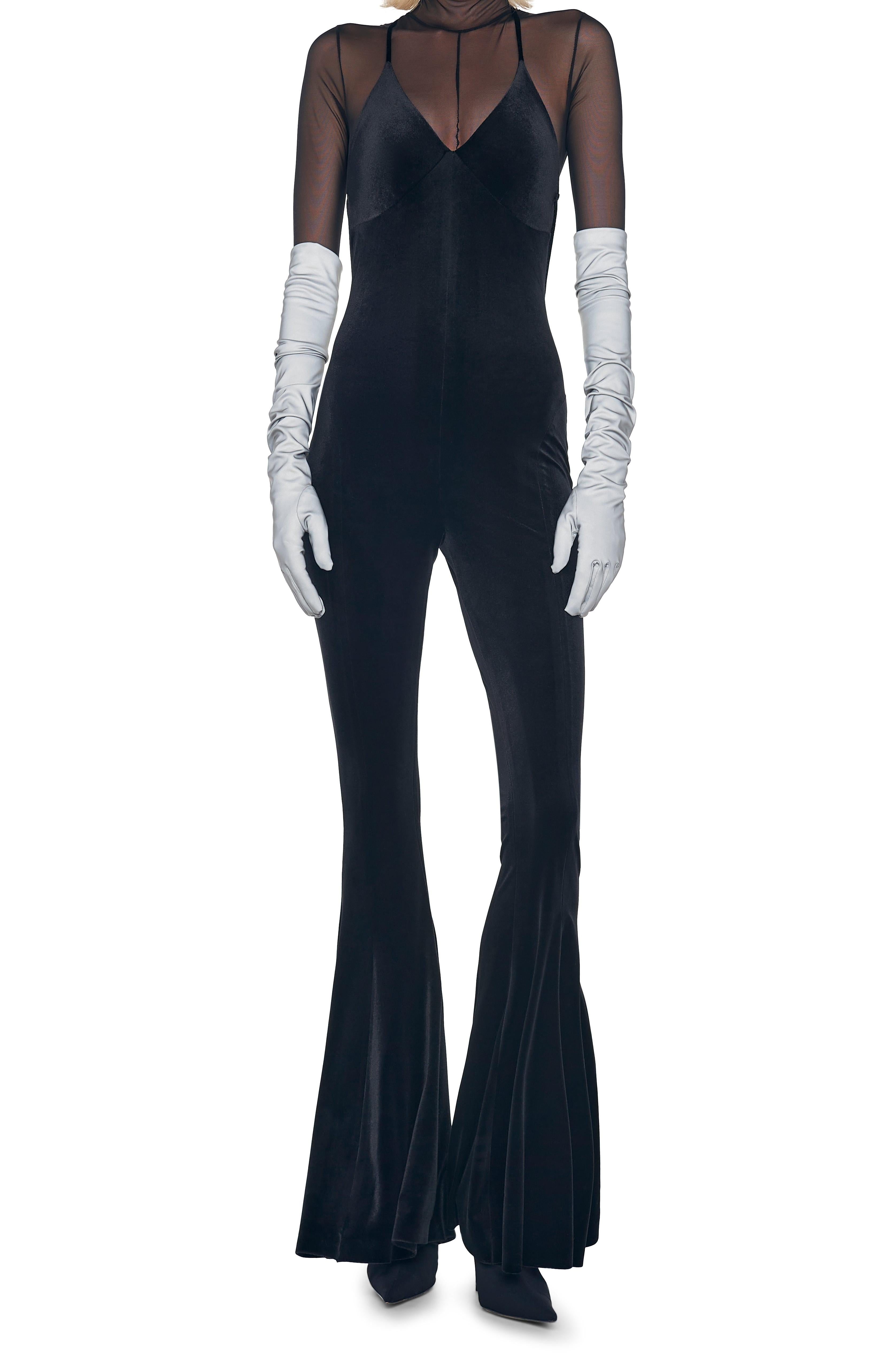 LOW BACK SLIP FISHTAIL JUMPSUIT