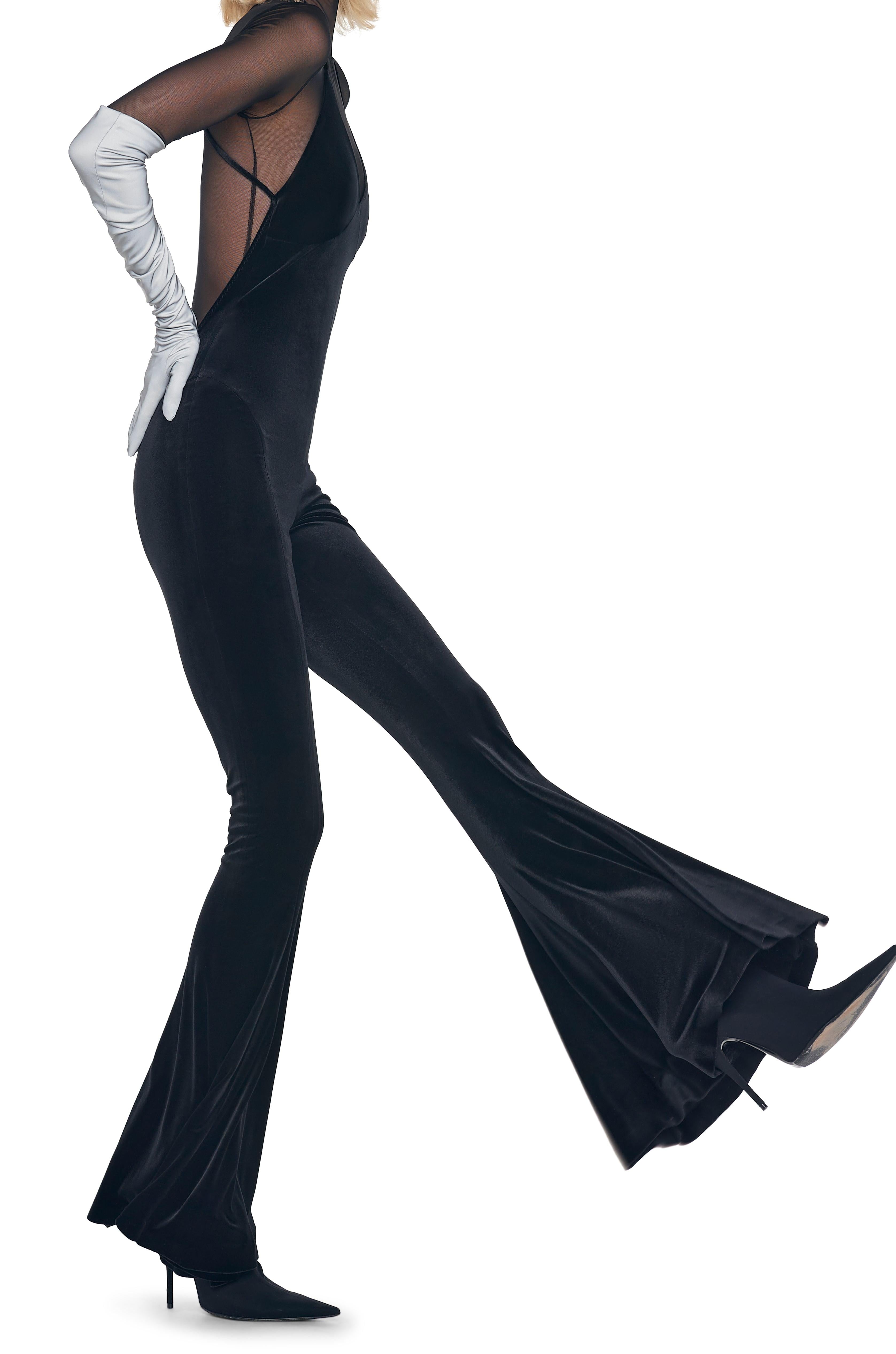 LOW BACK SLIP FISHTAIL JUMPSUIT