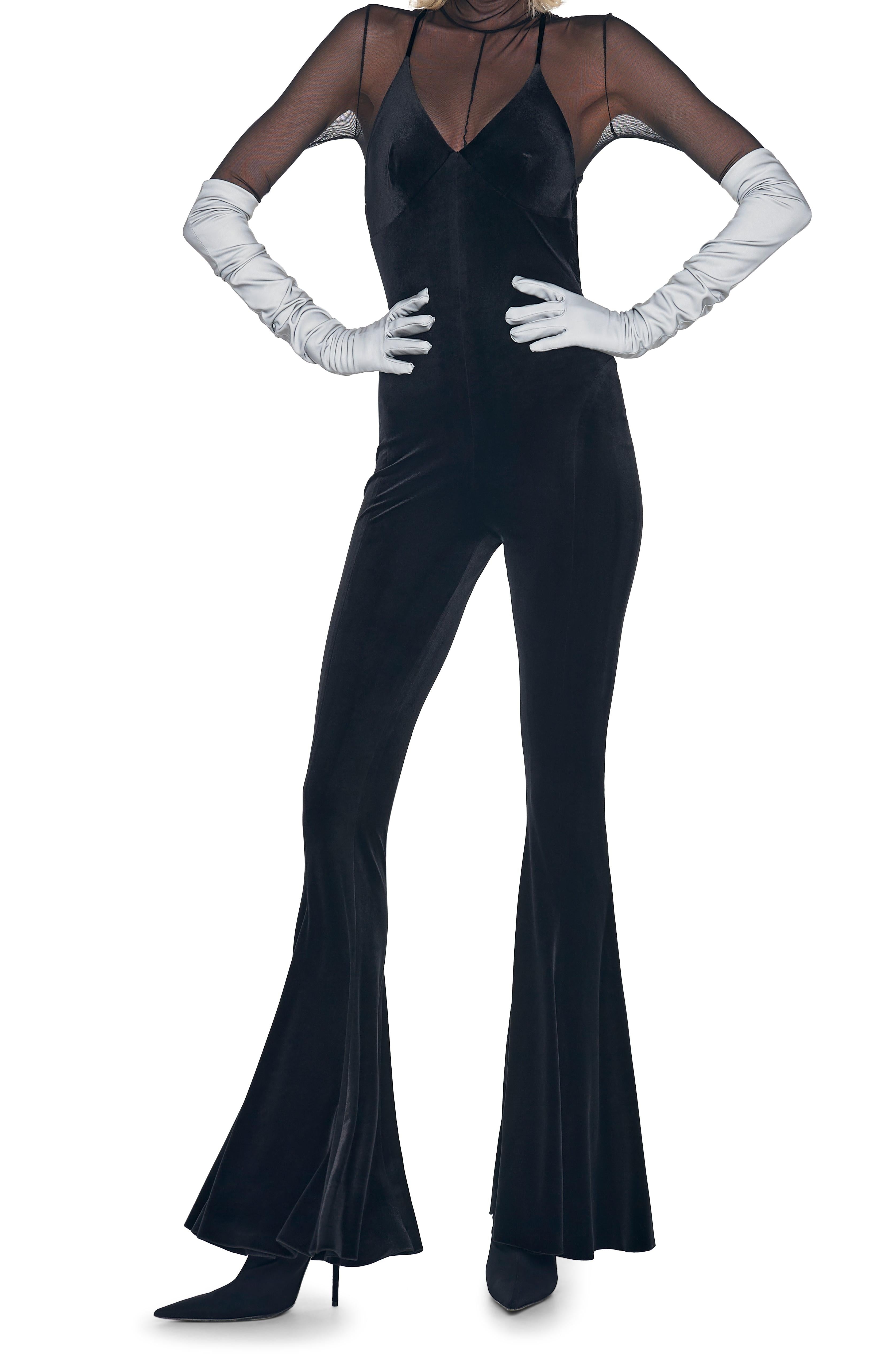 LOW BACK SLIP FISHTAIL JUMPSUIT