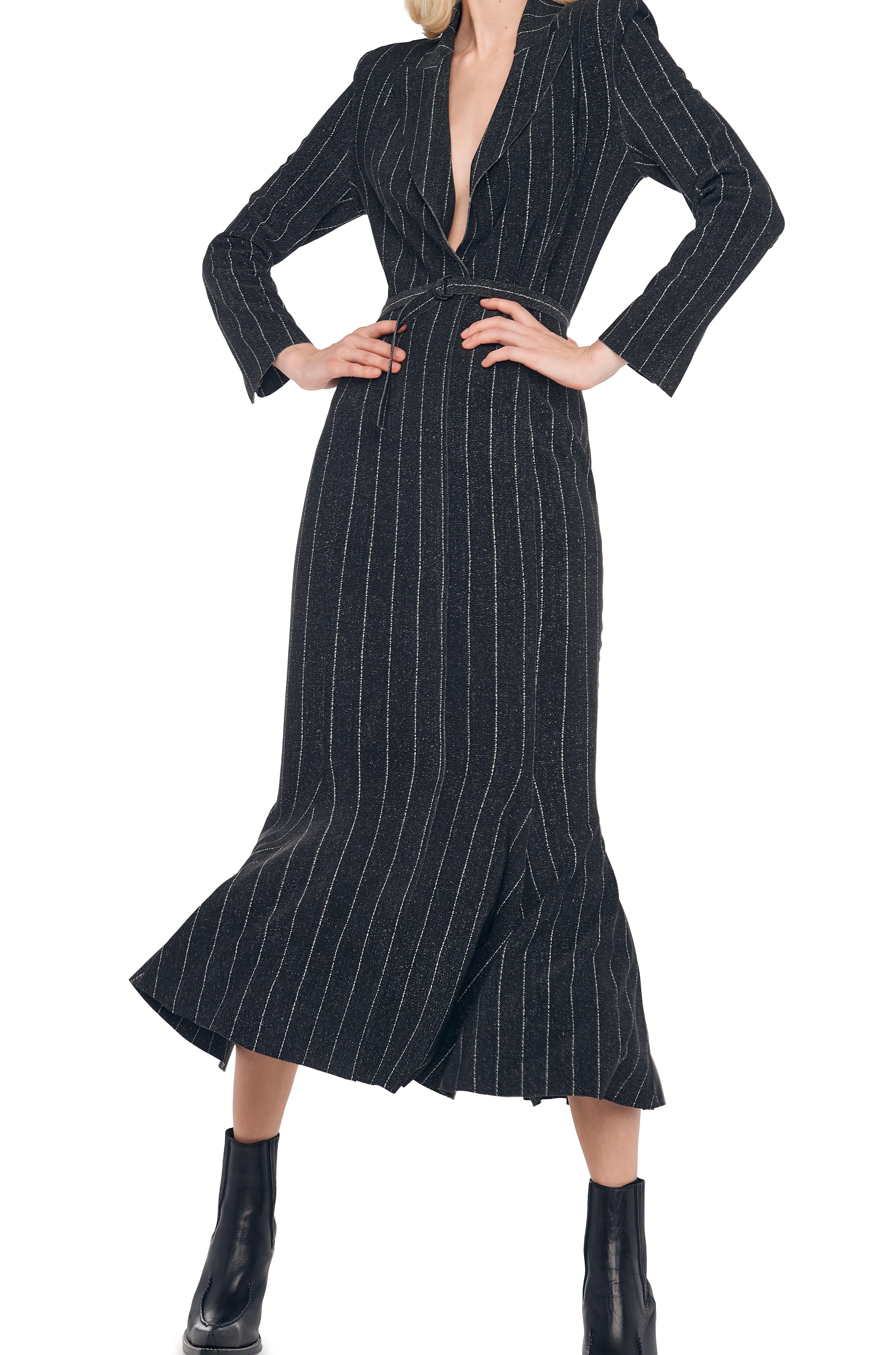 SINGLE BREASTED FISHTAIL DRESS