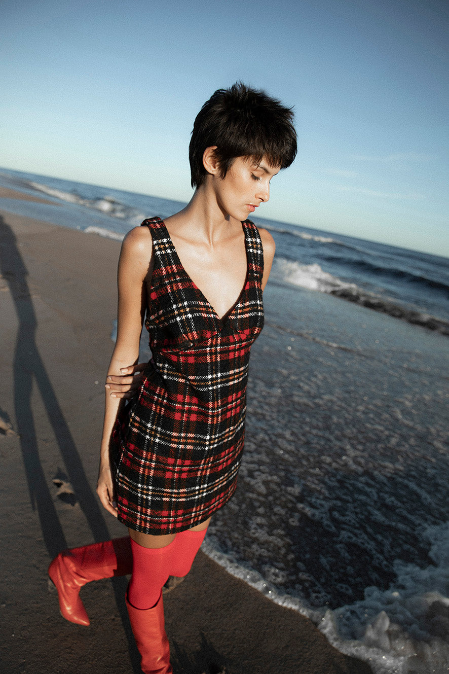 Marion Plaid Mini Dress