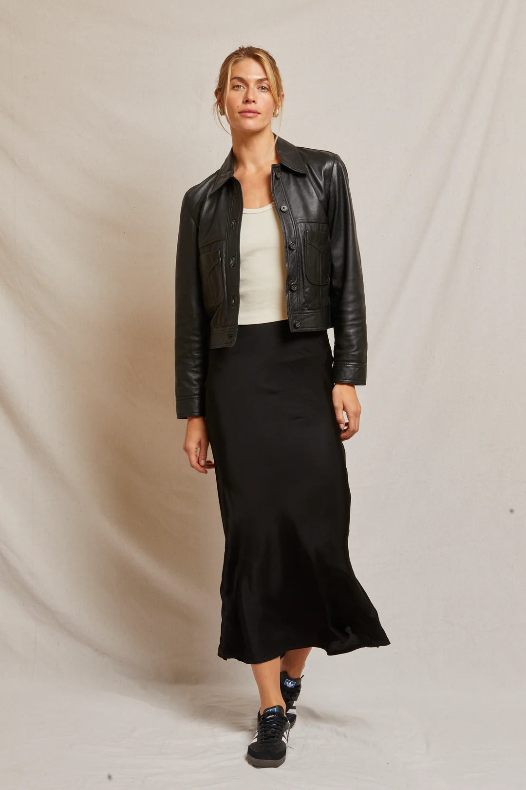 Bw81 - Genevieve - Satin Slip Skirt