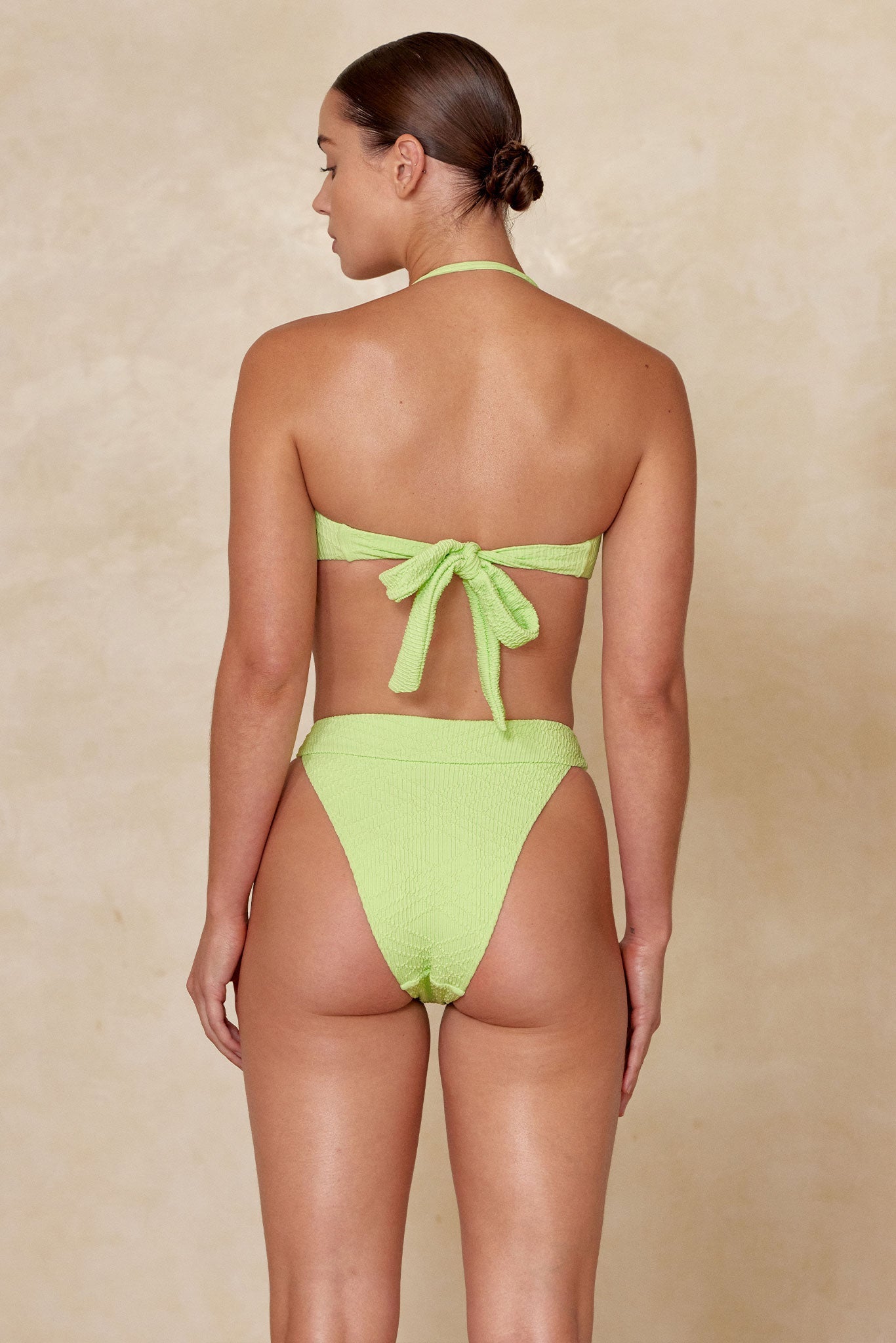 Costa Rica Top - Honeydew Summer Plaid