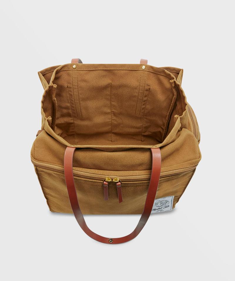 MARKET TOTE - RPET Canvas in Bark