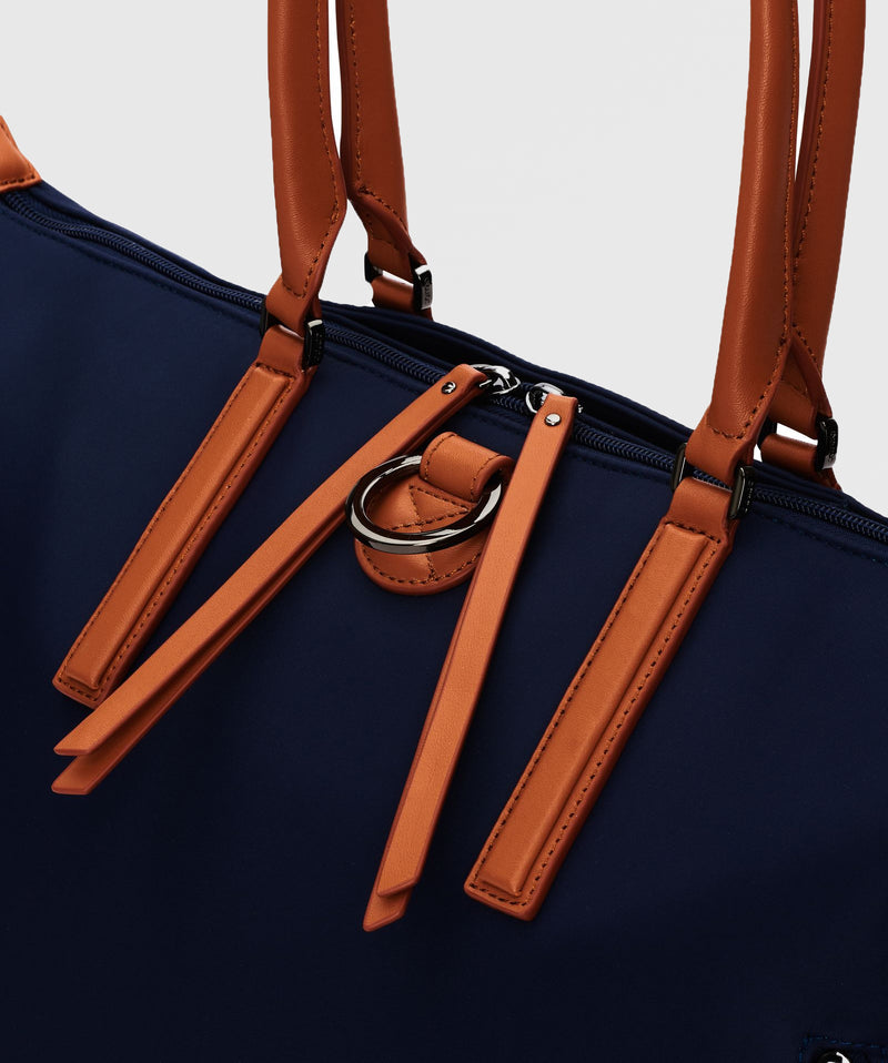 Studio Tote In Navy / Gunmetal Hardware