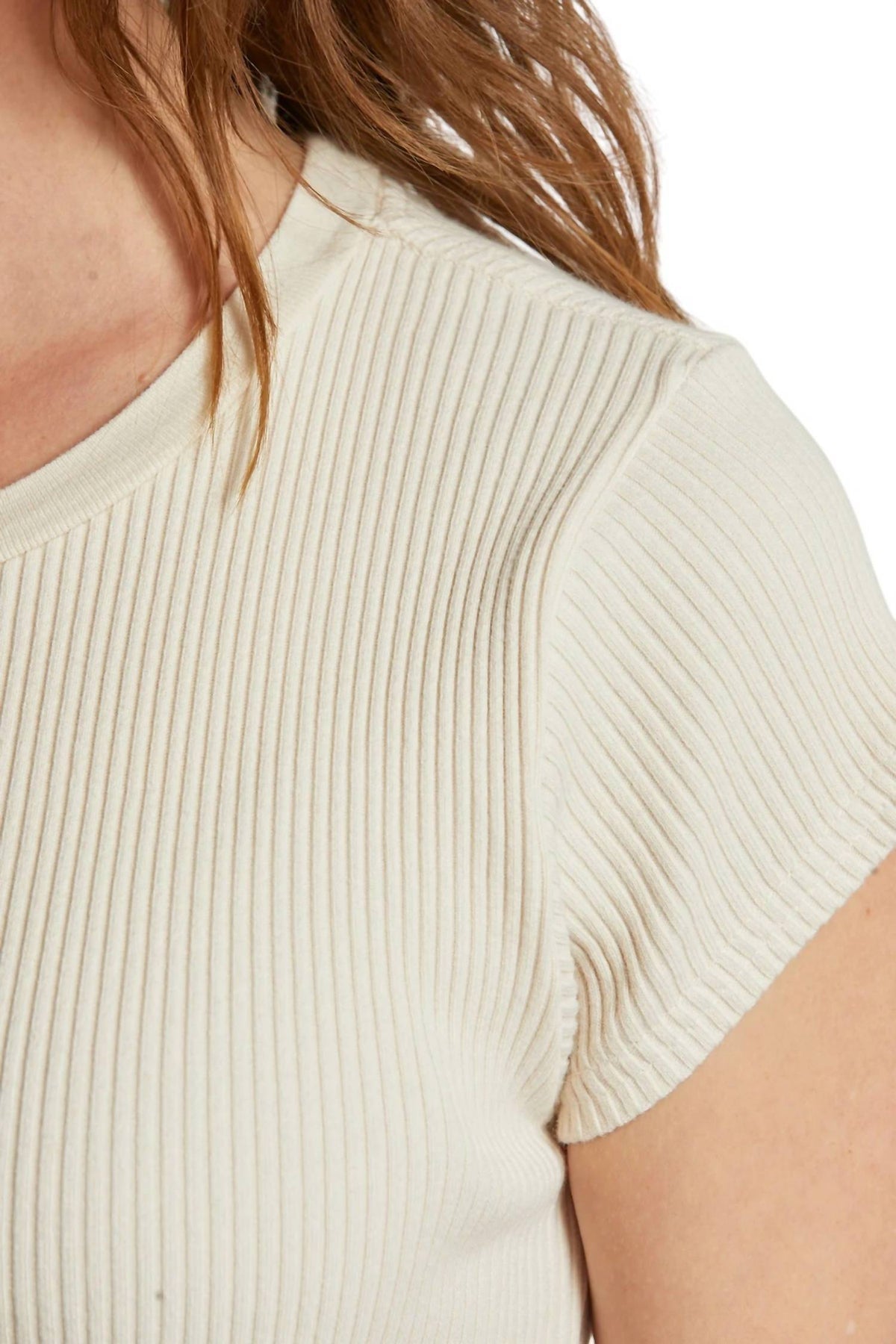 T81 -  Julia - Rib Short Sleeve Baby Tee