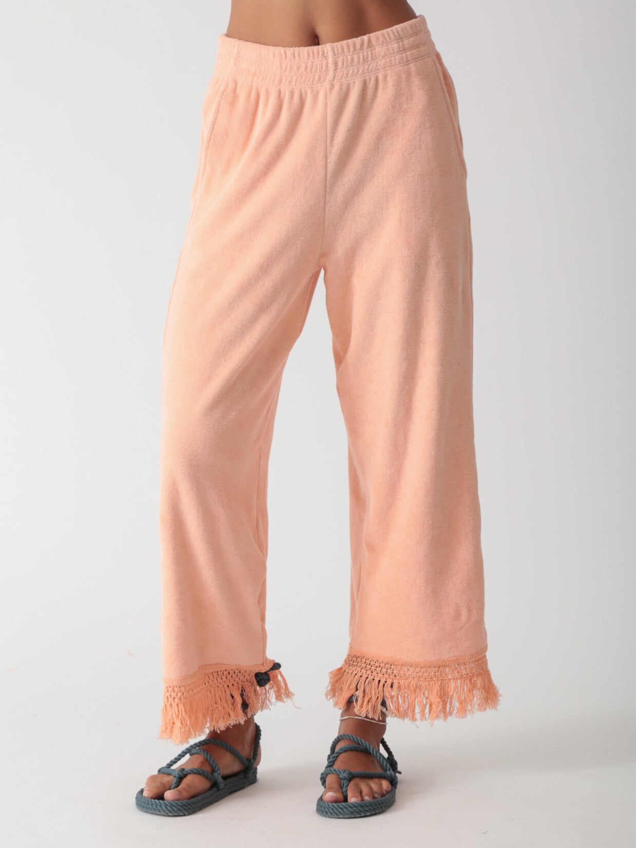 Ibiza Fringe Pant - Apricot