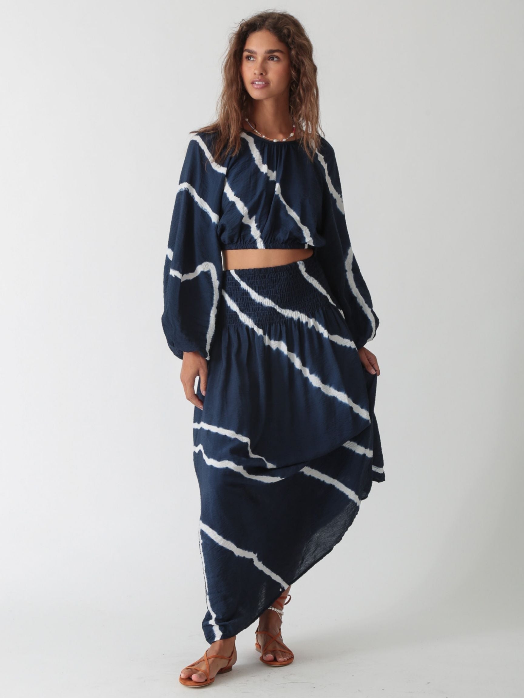 Lily Skirt - Indigo Wave