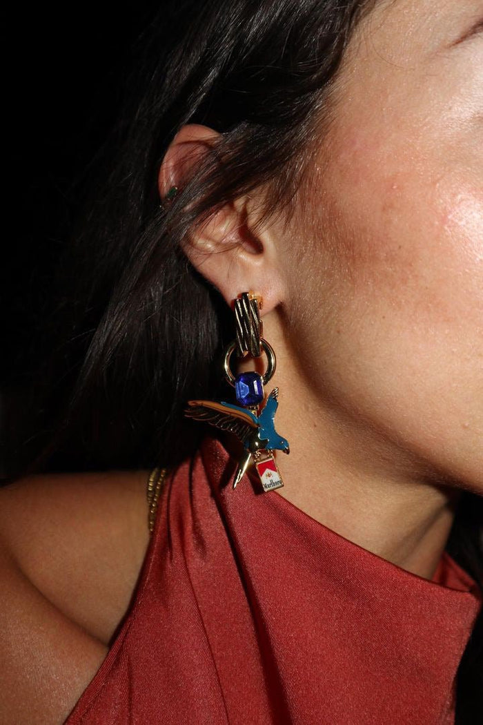The Smoking Bird Earrings - will take 2-4 weeks to arrive