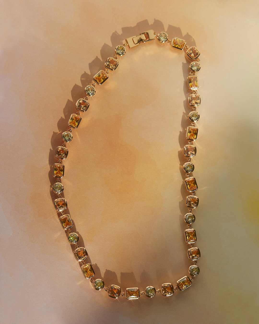 The Diana Bezel Statement Necklace - Luv Aj Fine