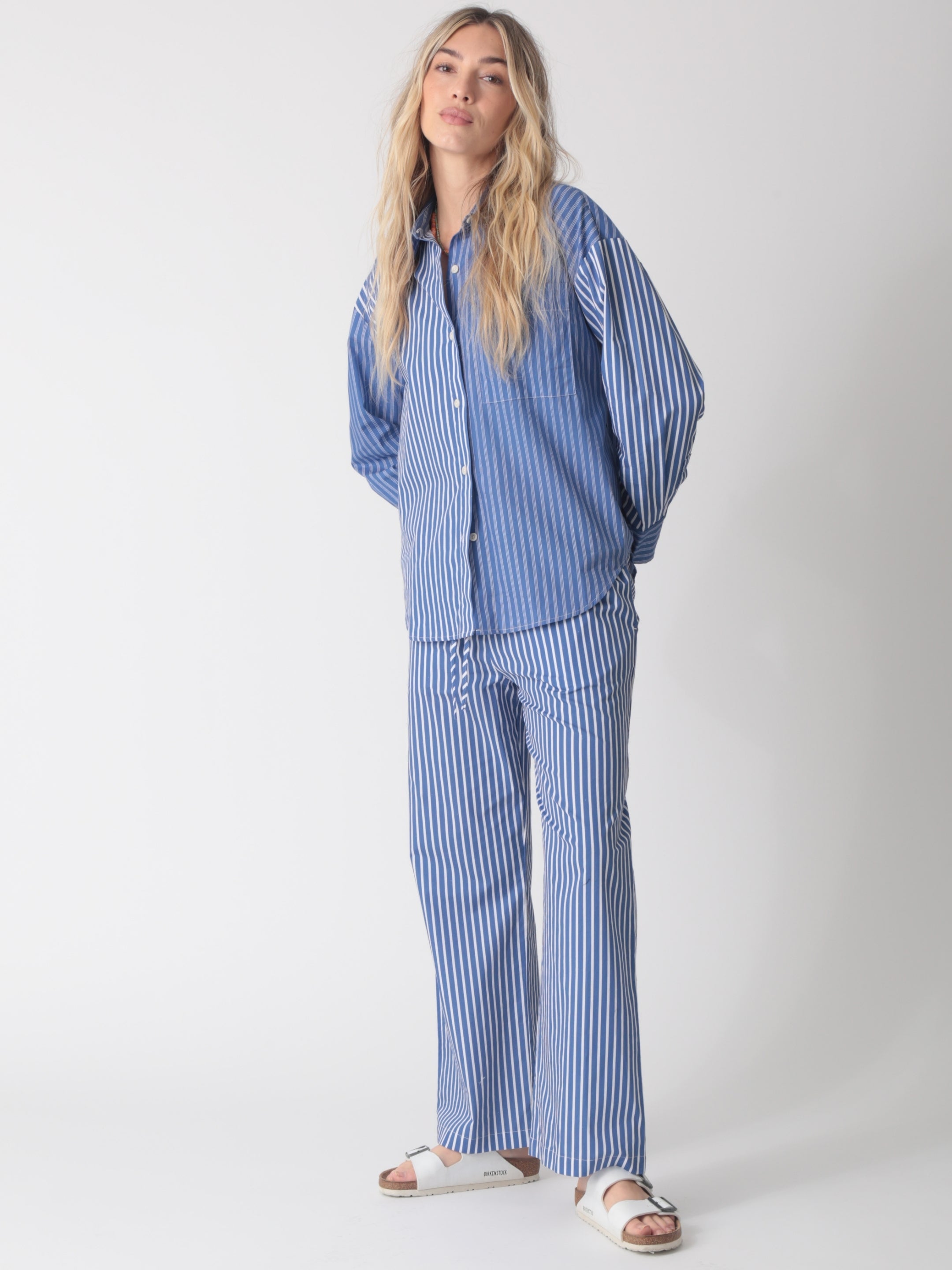 Pisces Pant - Indigo Stripe