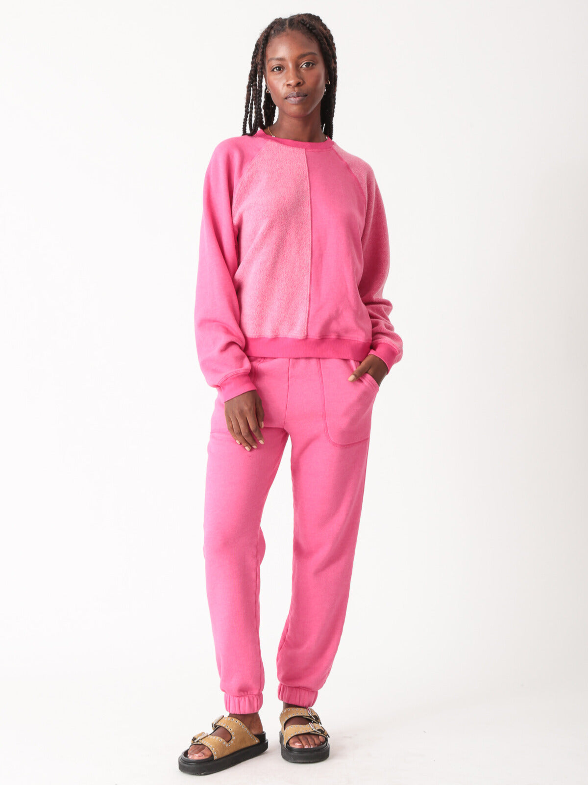 Ronan Sherpa Pullover - Magenta