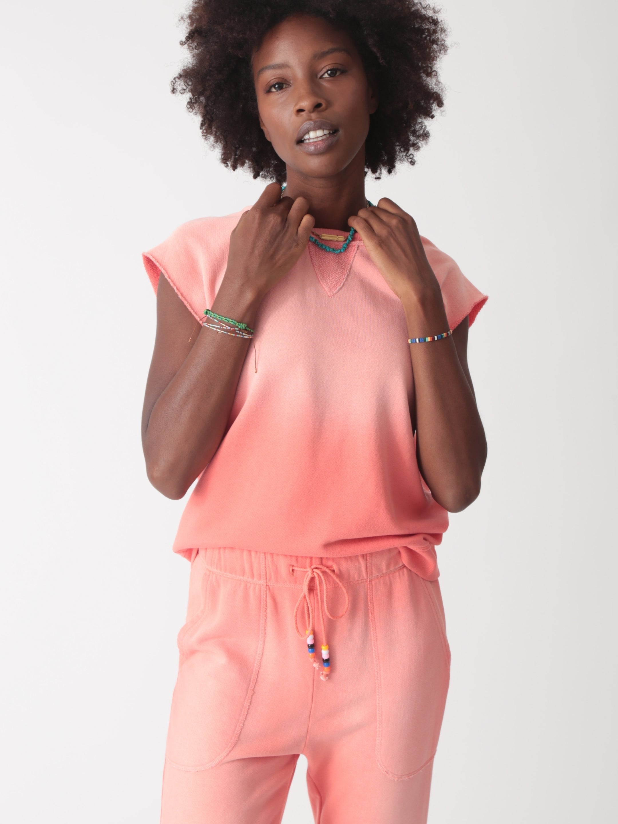 Luna Sweatshirt - Coral Sunrise