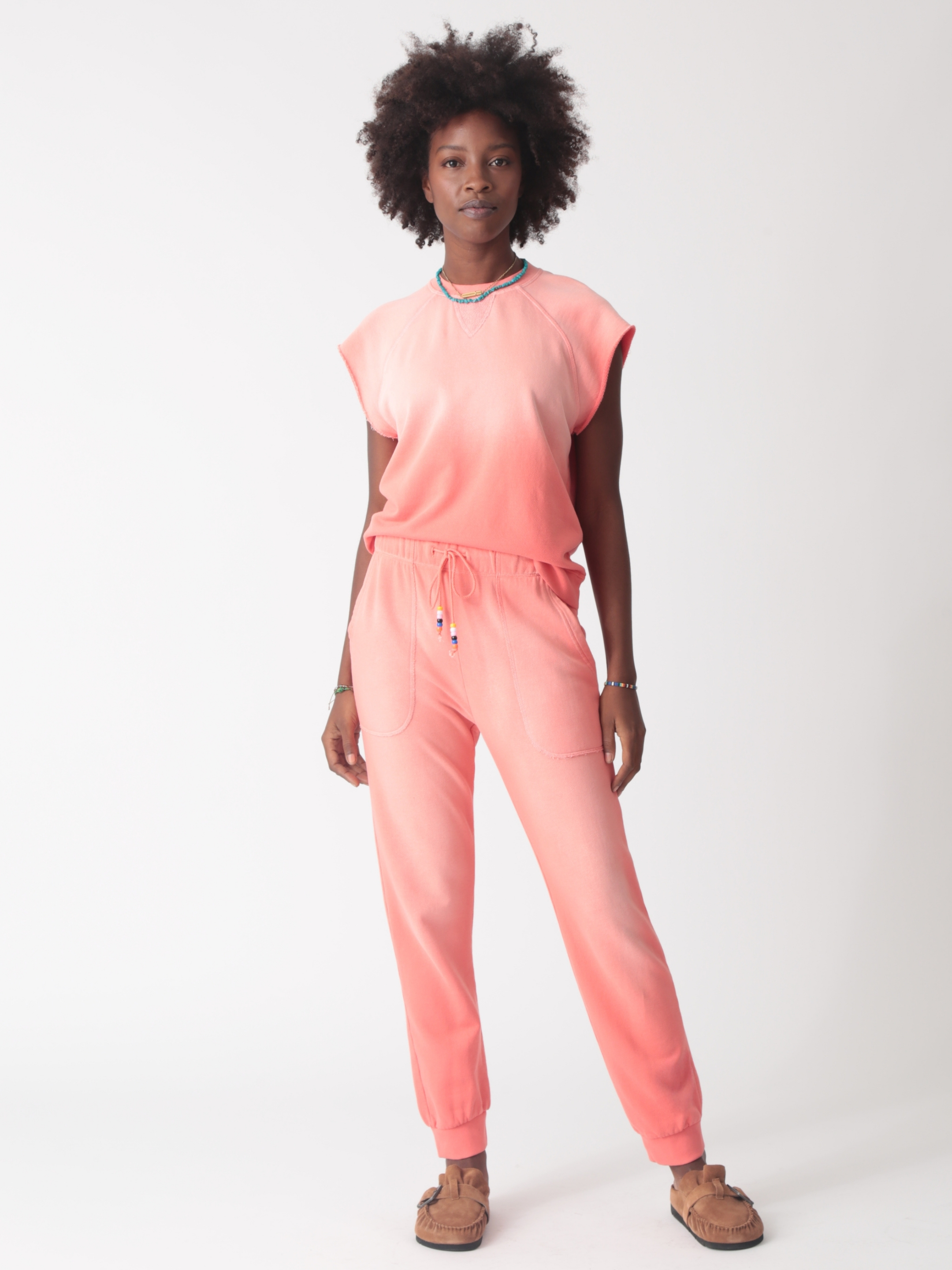 Luna Sweatshirt - Coral Sunrise