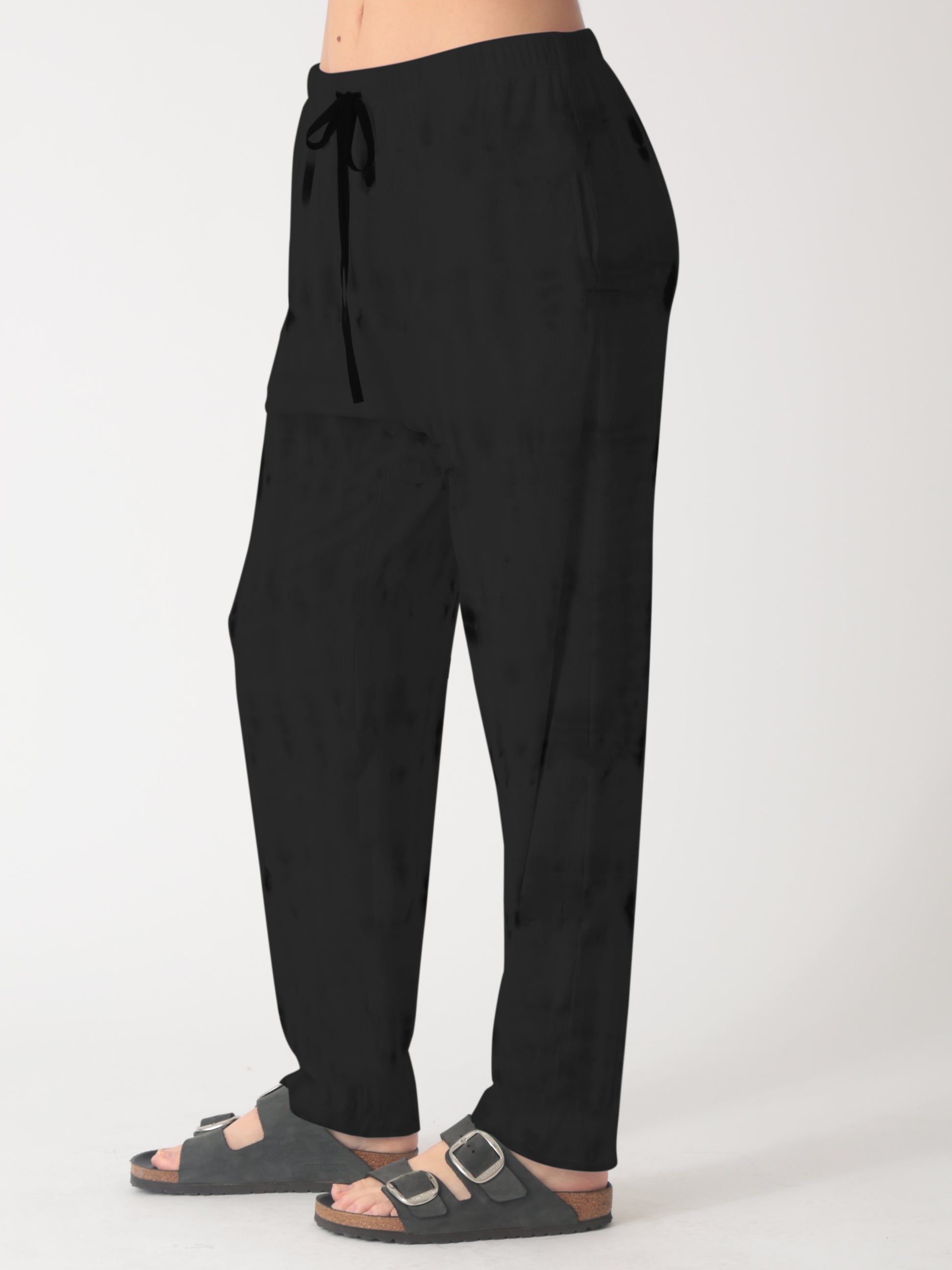 Aries Rib Pant - Onyx
