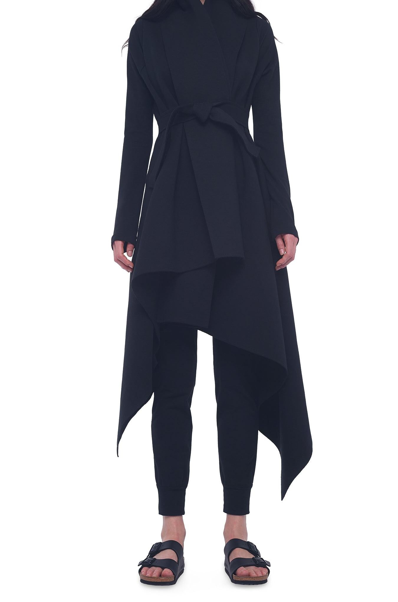 UNEVEN BLANKET COAT