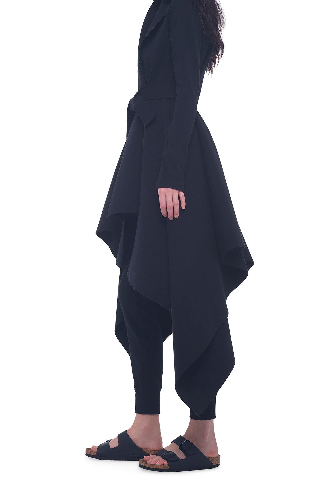 UNEVEN BLANKET COAT