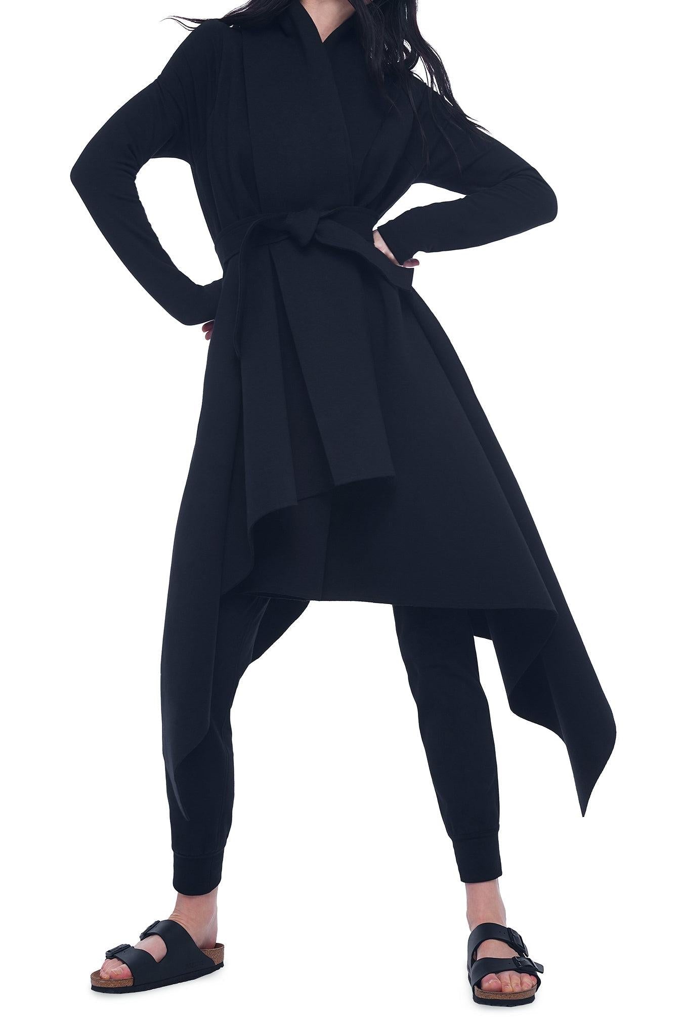 UNEVEN BLANKET COAT