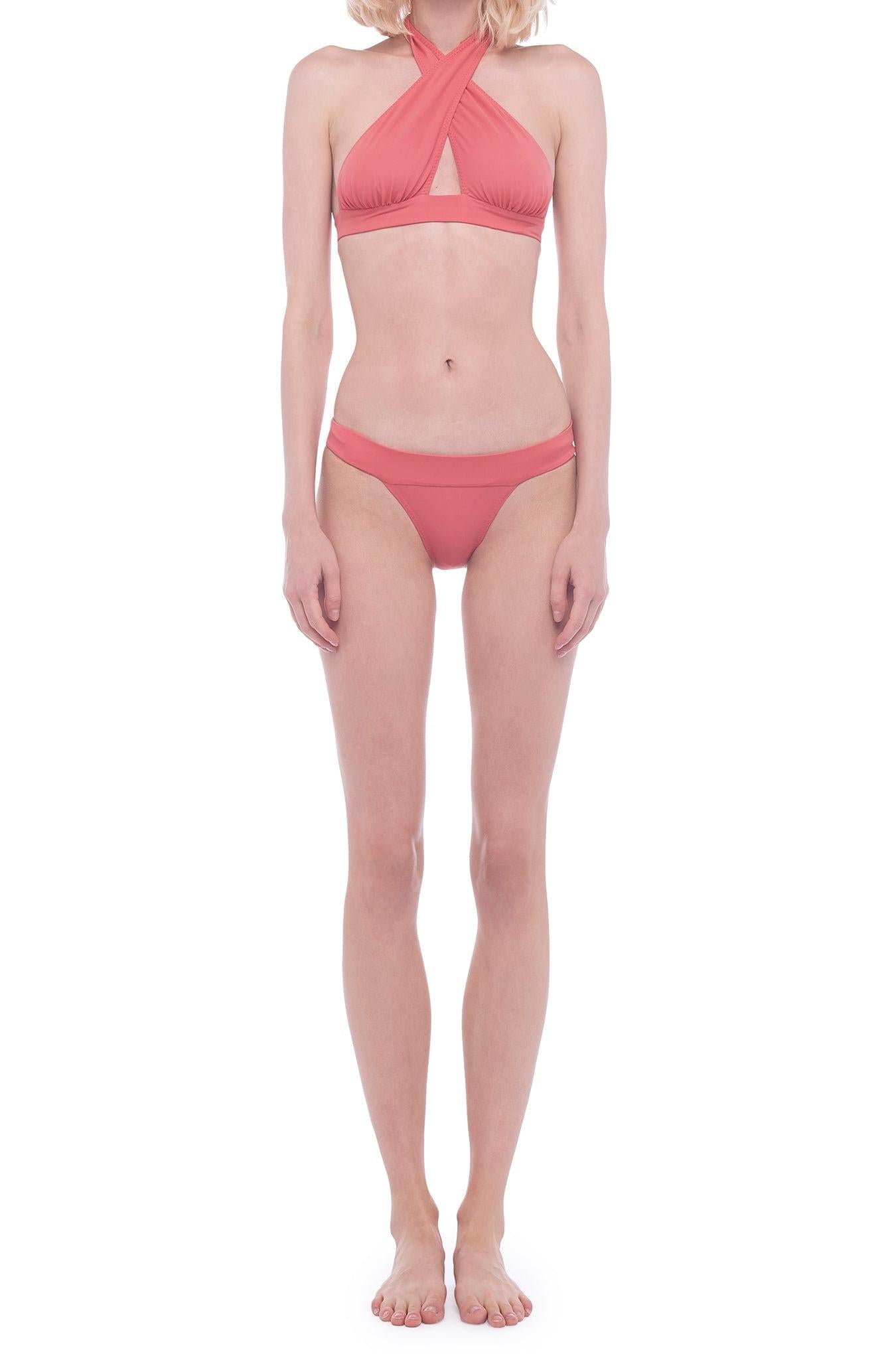 CROSS HALTER TOP
