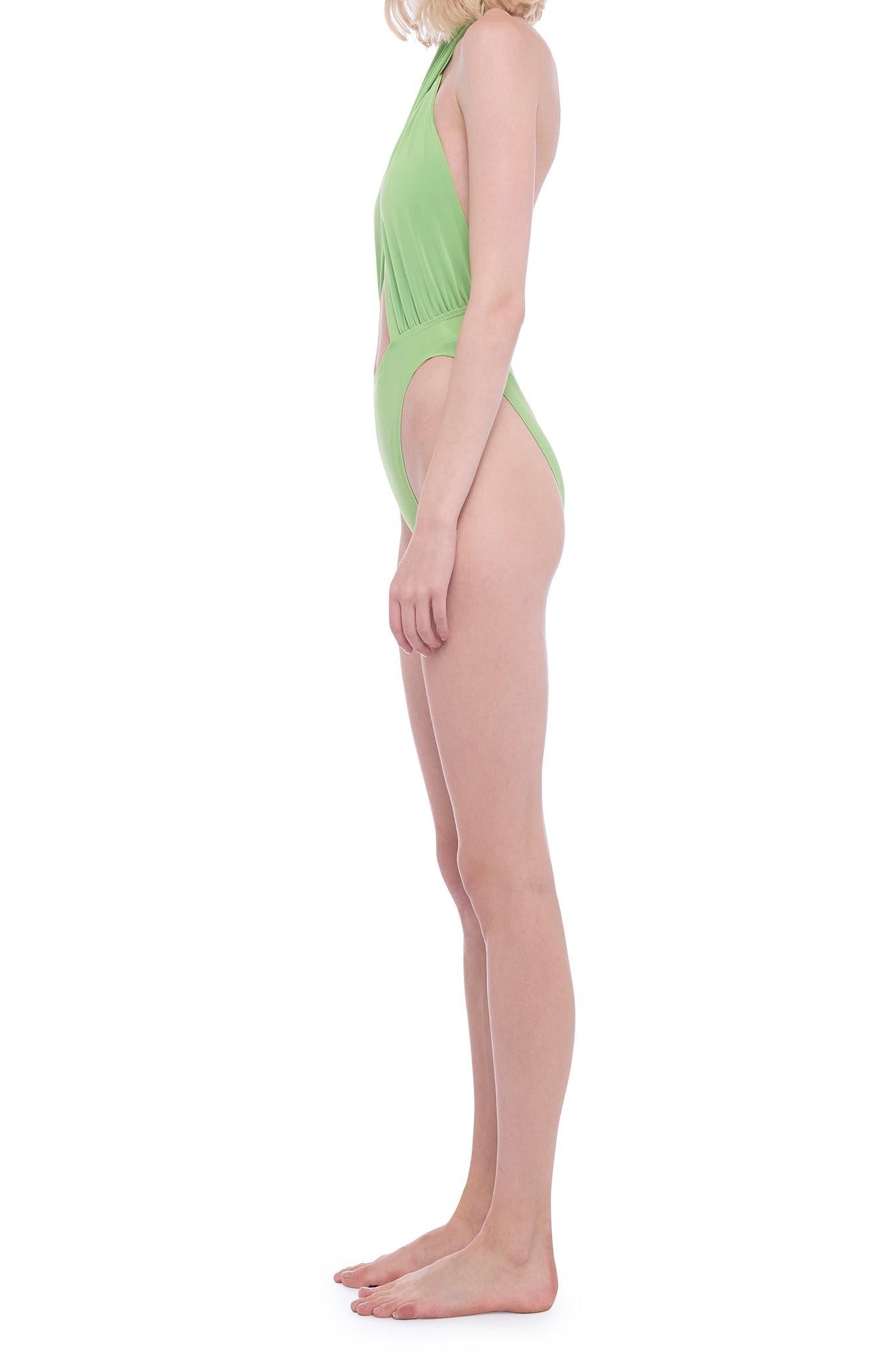 CROSS HALTER BODYSUIT
