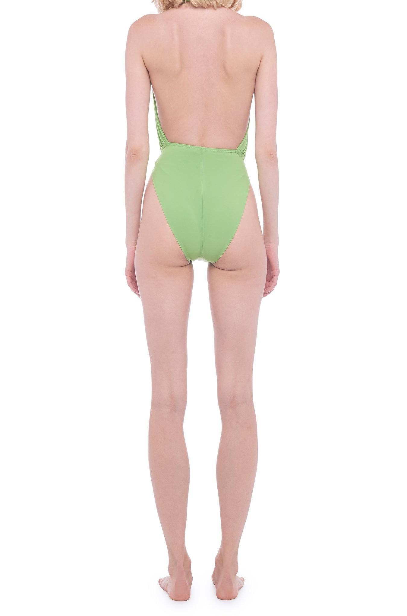 CROSS HALTER BODYSUIT