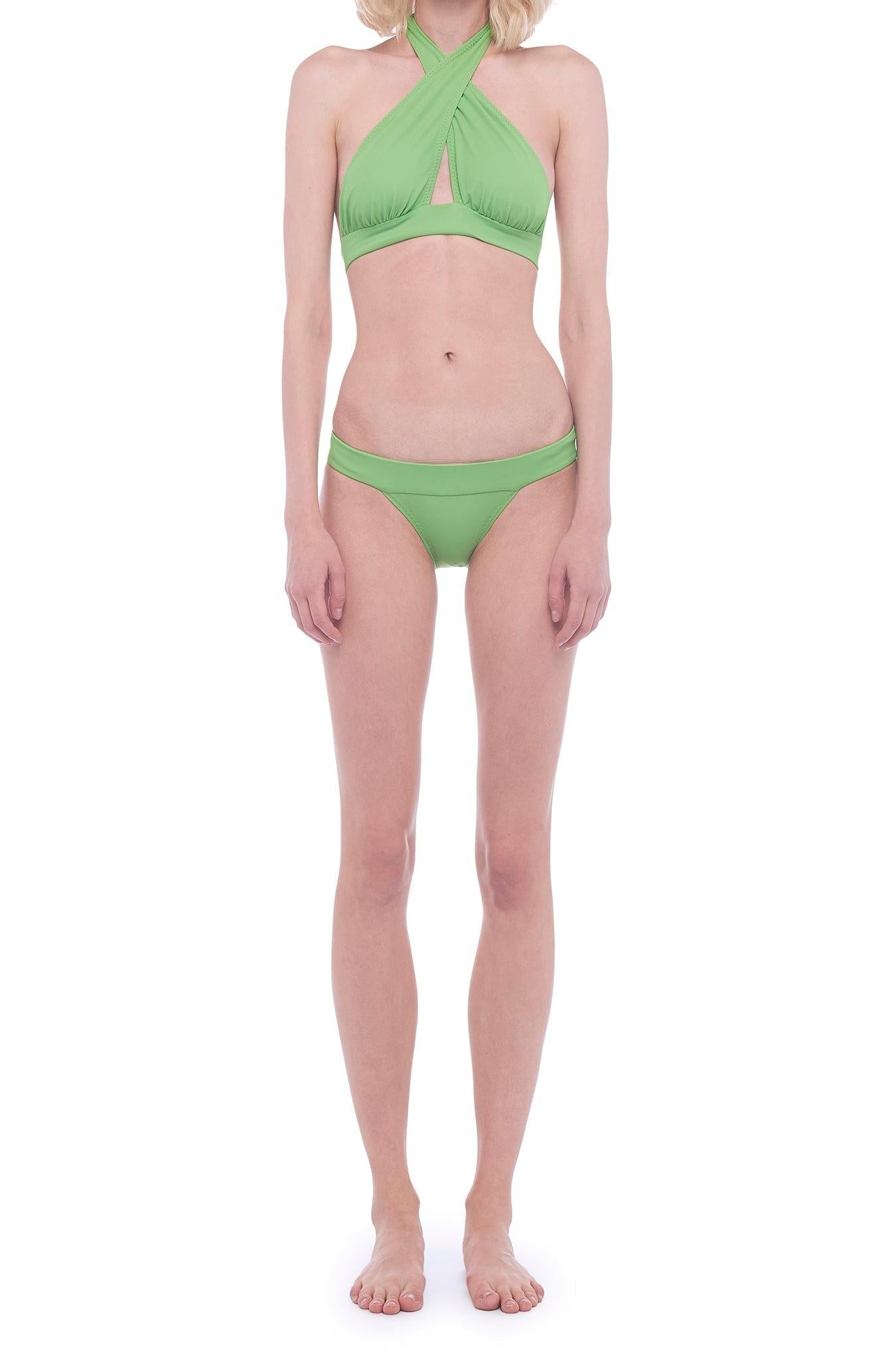 CROSS HALTER TOP