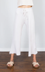 B24-MAGGIE - Waffle Wide Leg Sweatpant