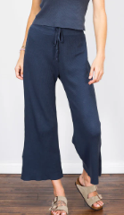 B24-MAGGIE - Waffle Wide Leg Sweatpant