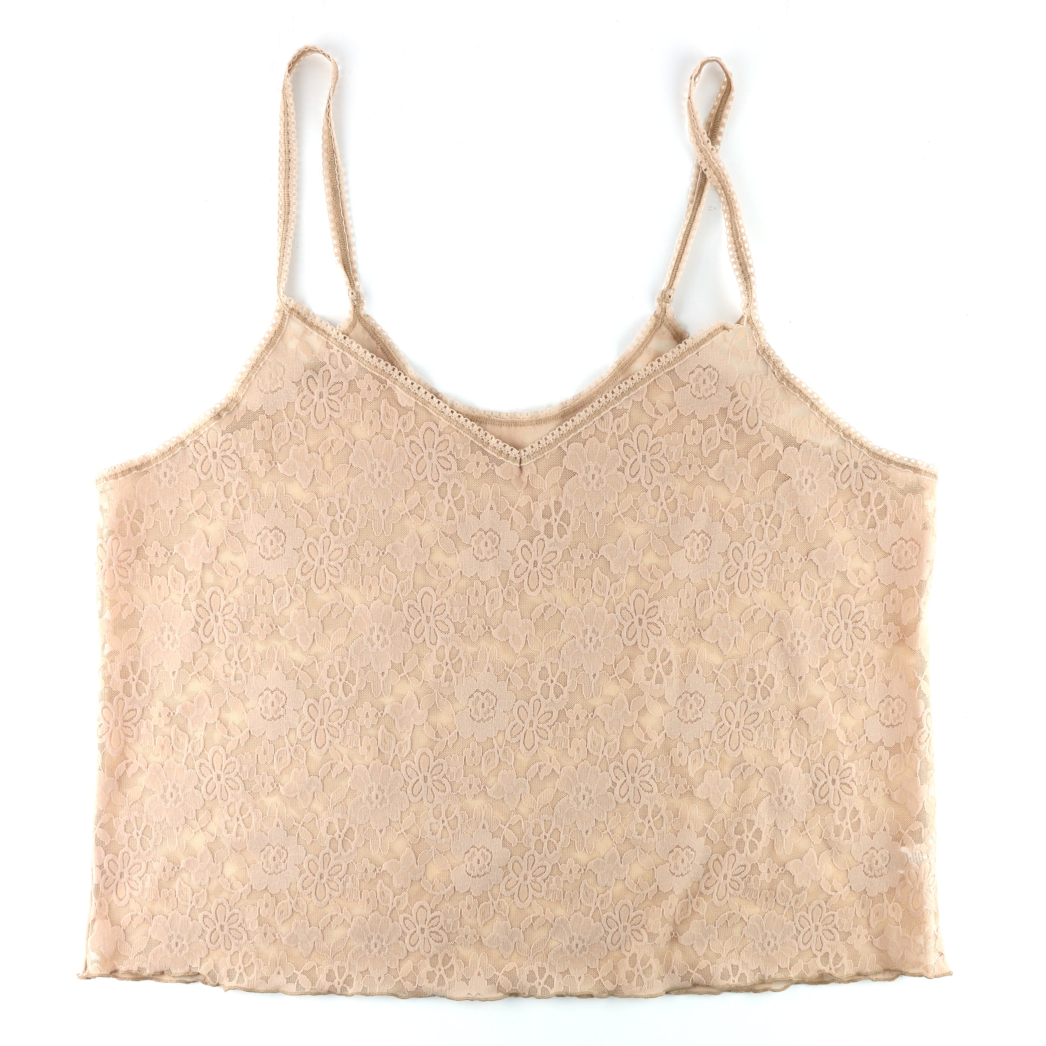 Plus Size Daily Lace Strappy Camisole