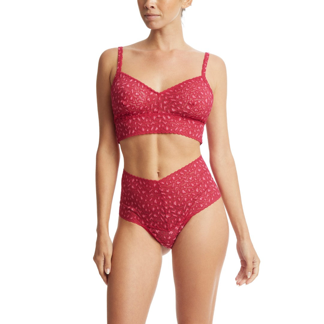 CROSS-DYED V-NECK BRALETTE