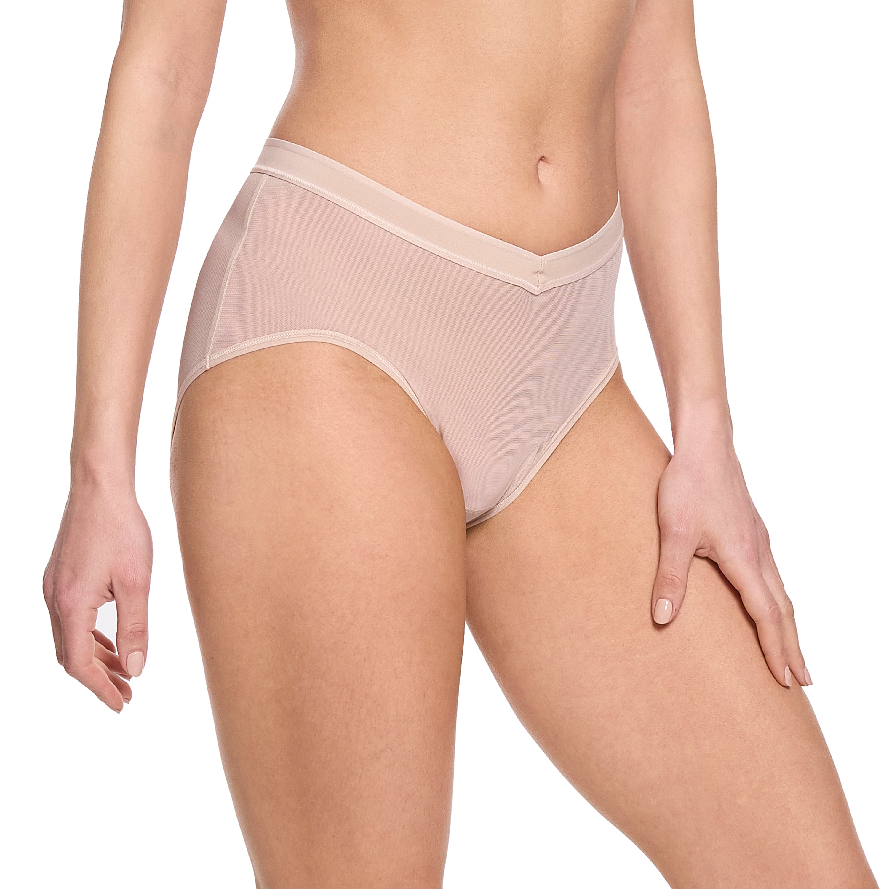 MESH HIGH CUT FRENCH BRIEF
