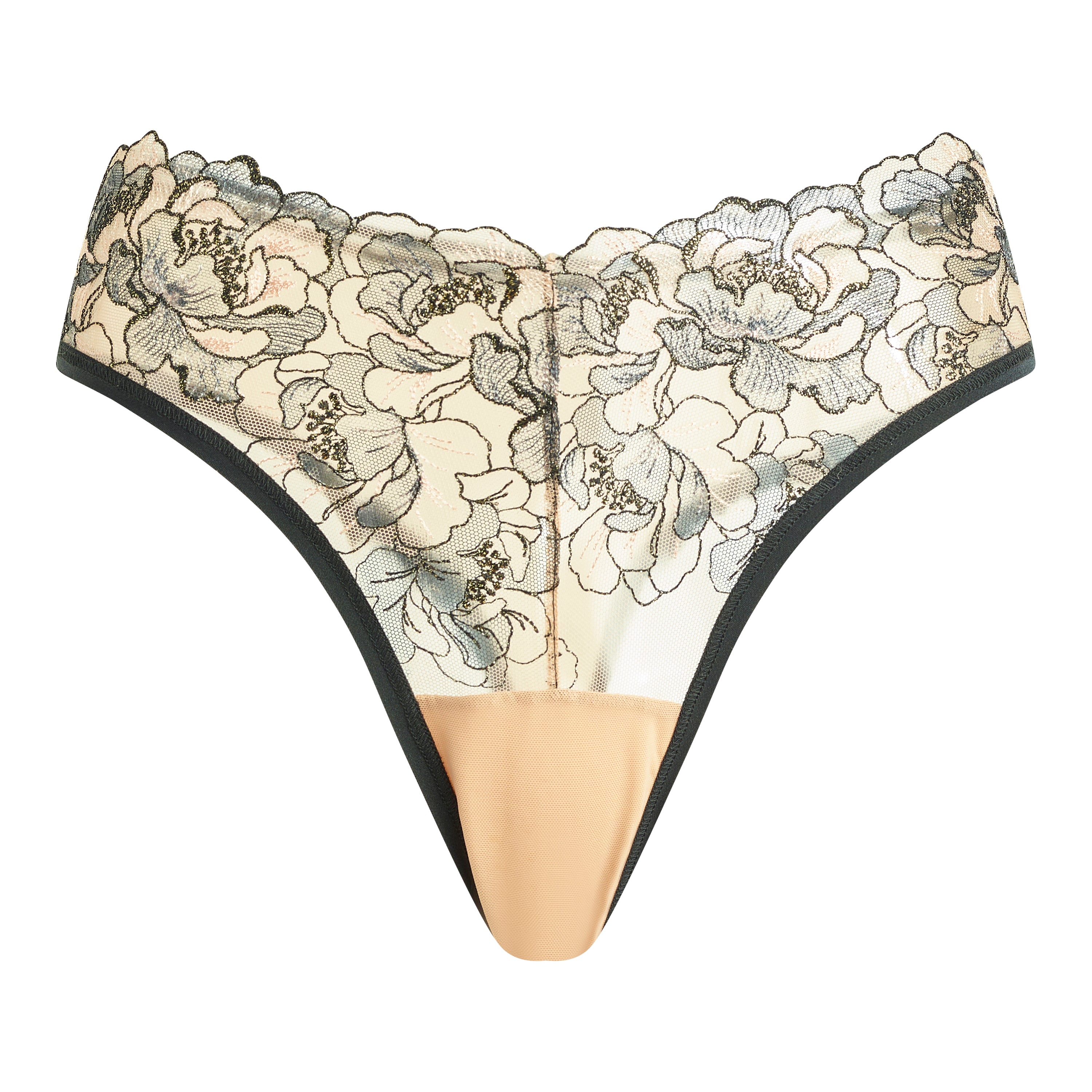 Rose Gold Hi - Rise Thong