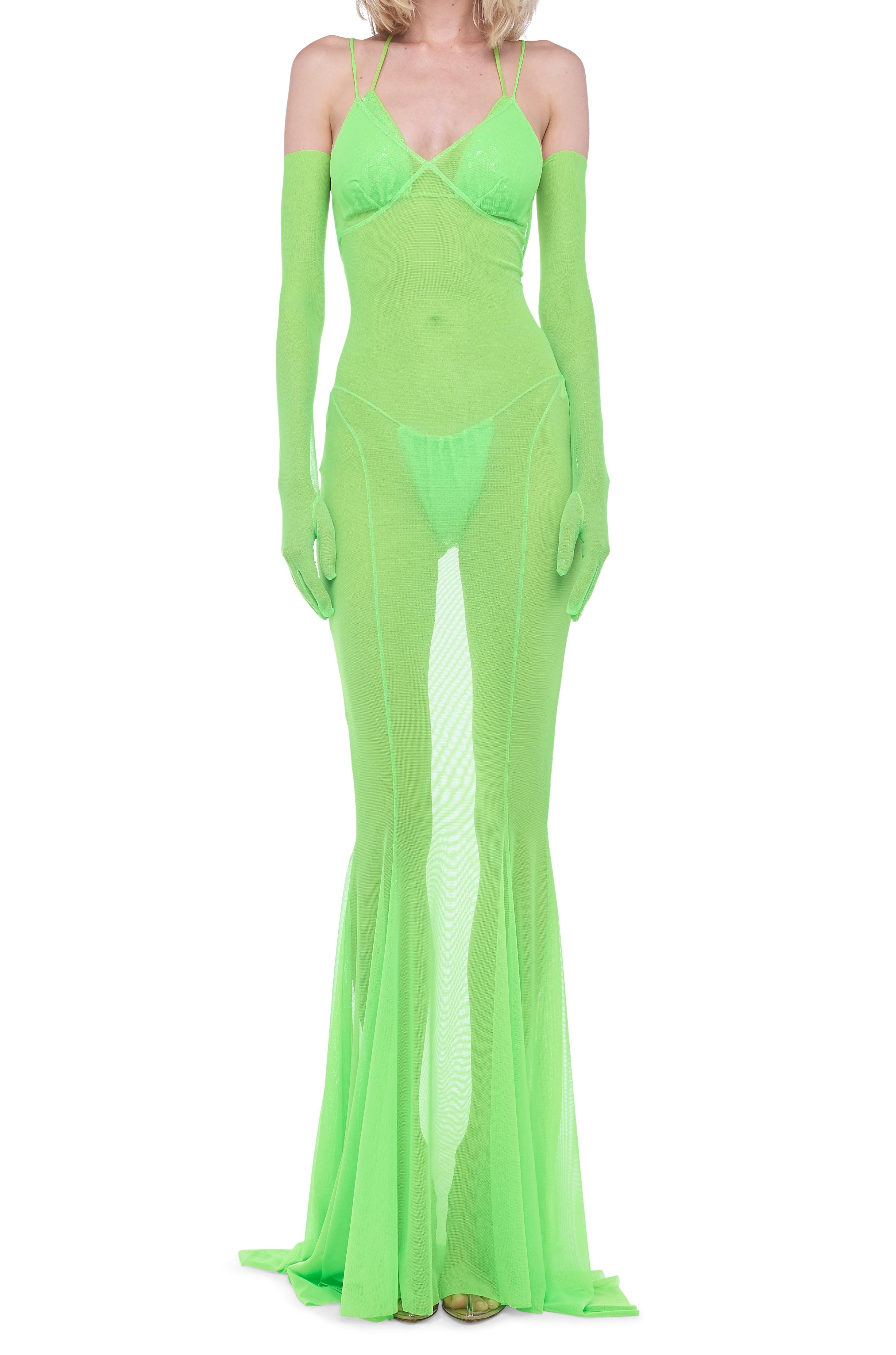 LOW BACK SLIP FISHTAIL GOWN