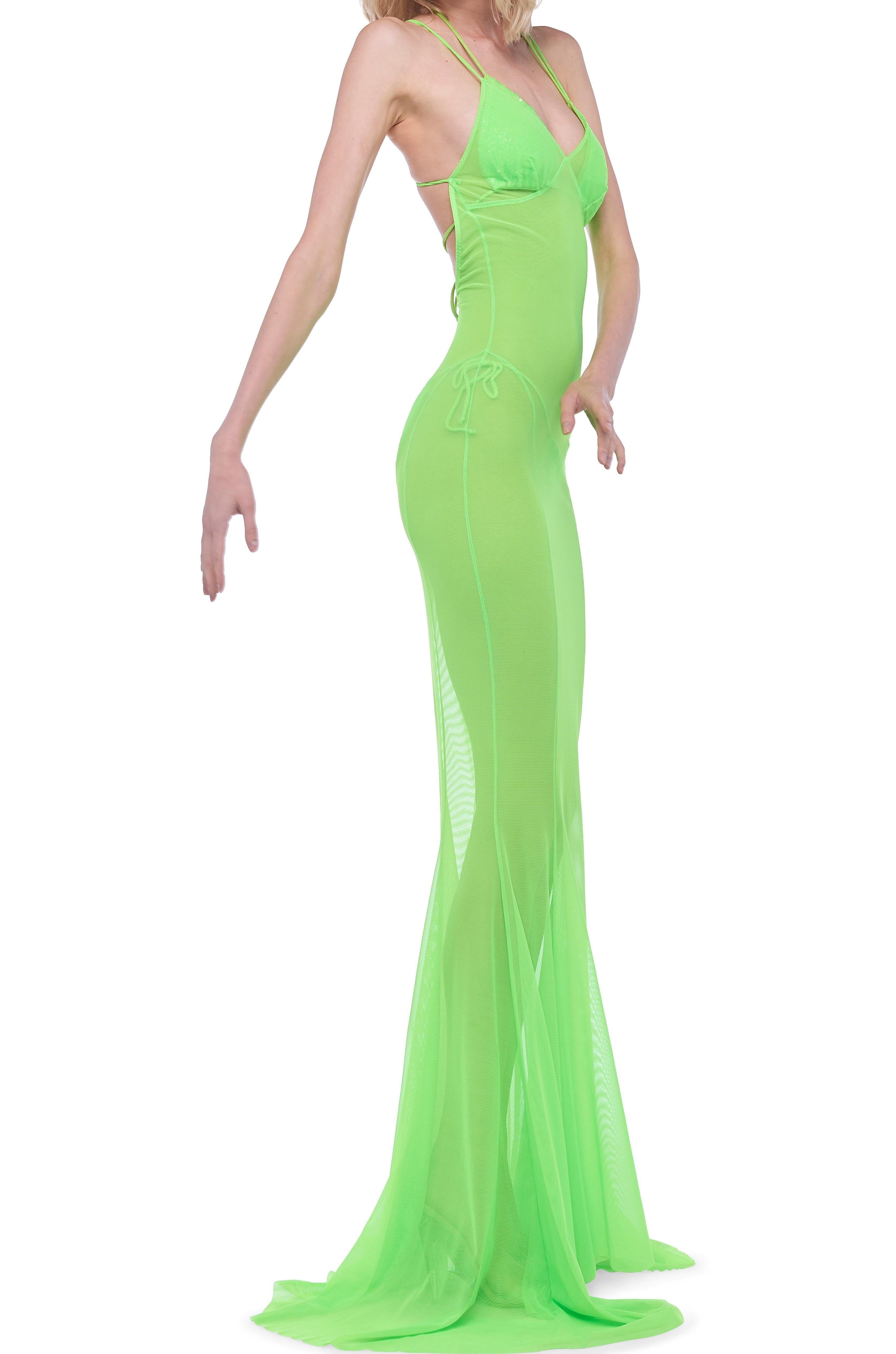 LOW BACK SLIP FISHTAIL GOWN
