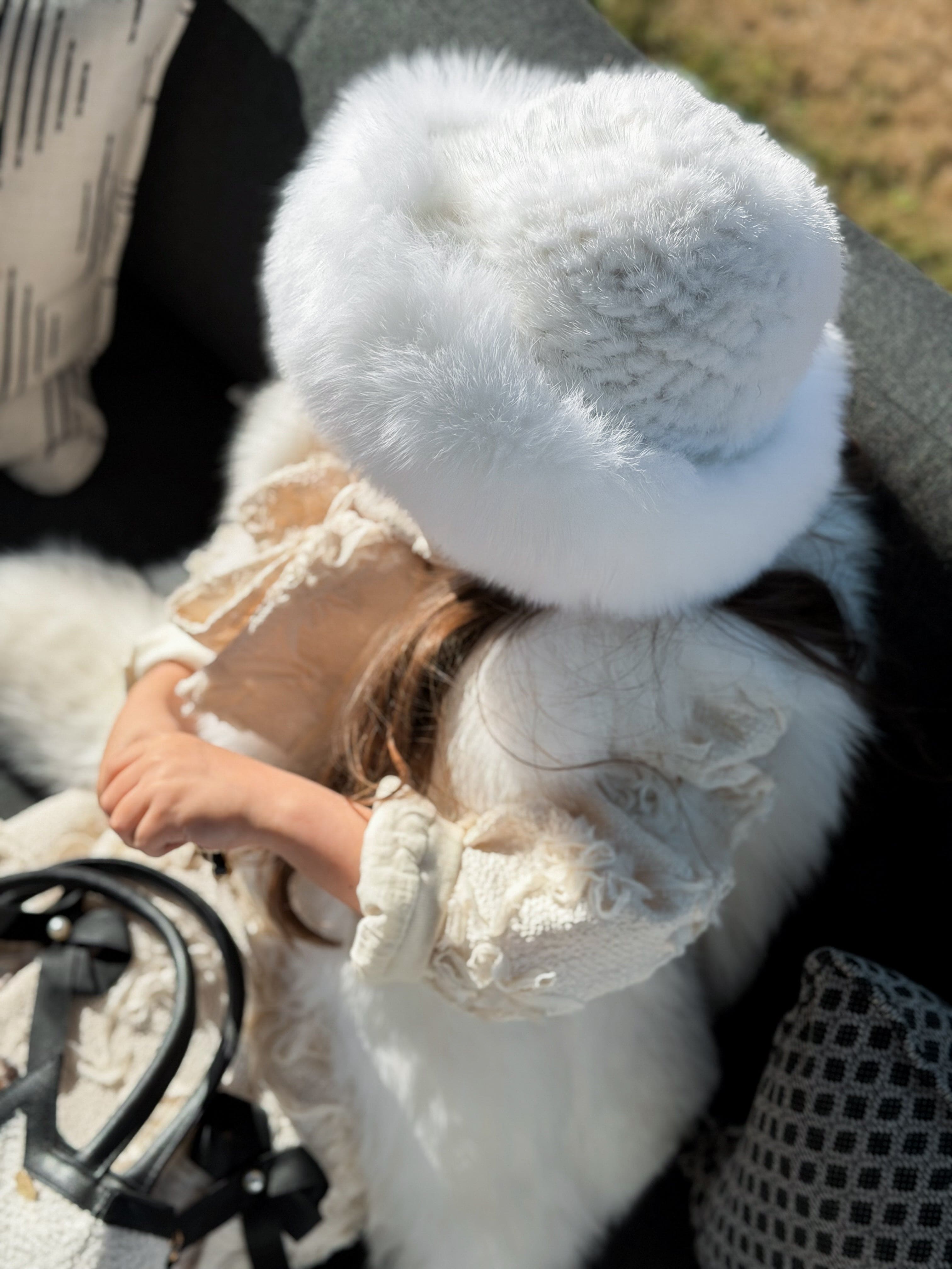 Ava Kids Fox Fur Hat - Petite Maison Kids