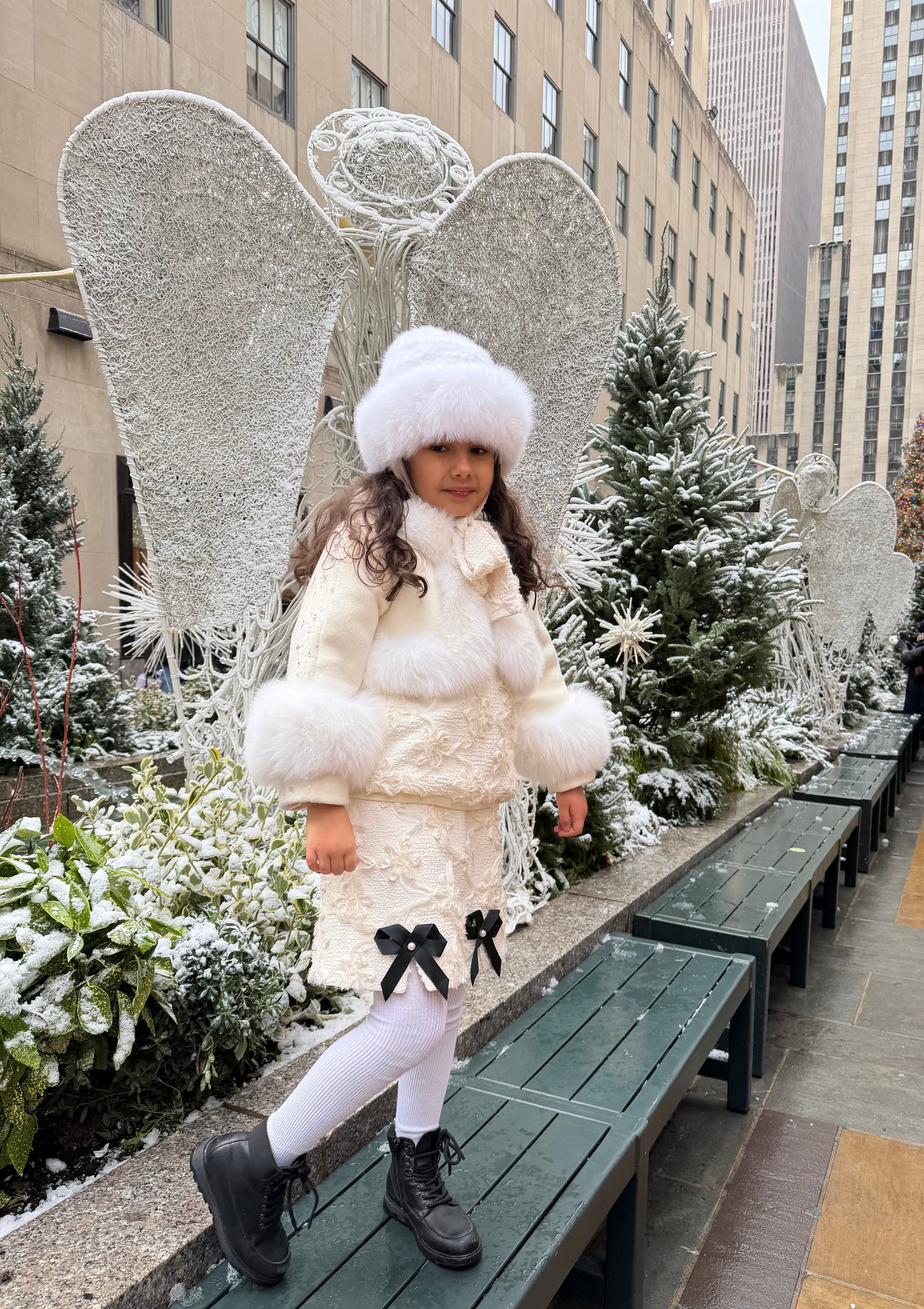 Ava Kids Fox Fur Hat - Petite Maison Kids