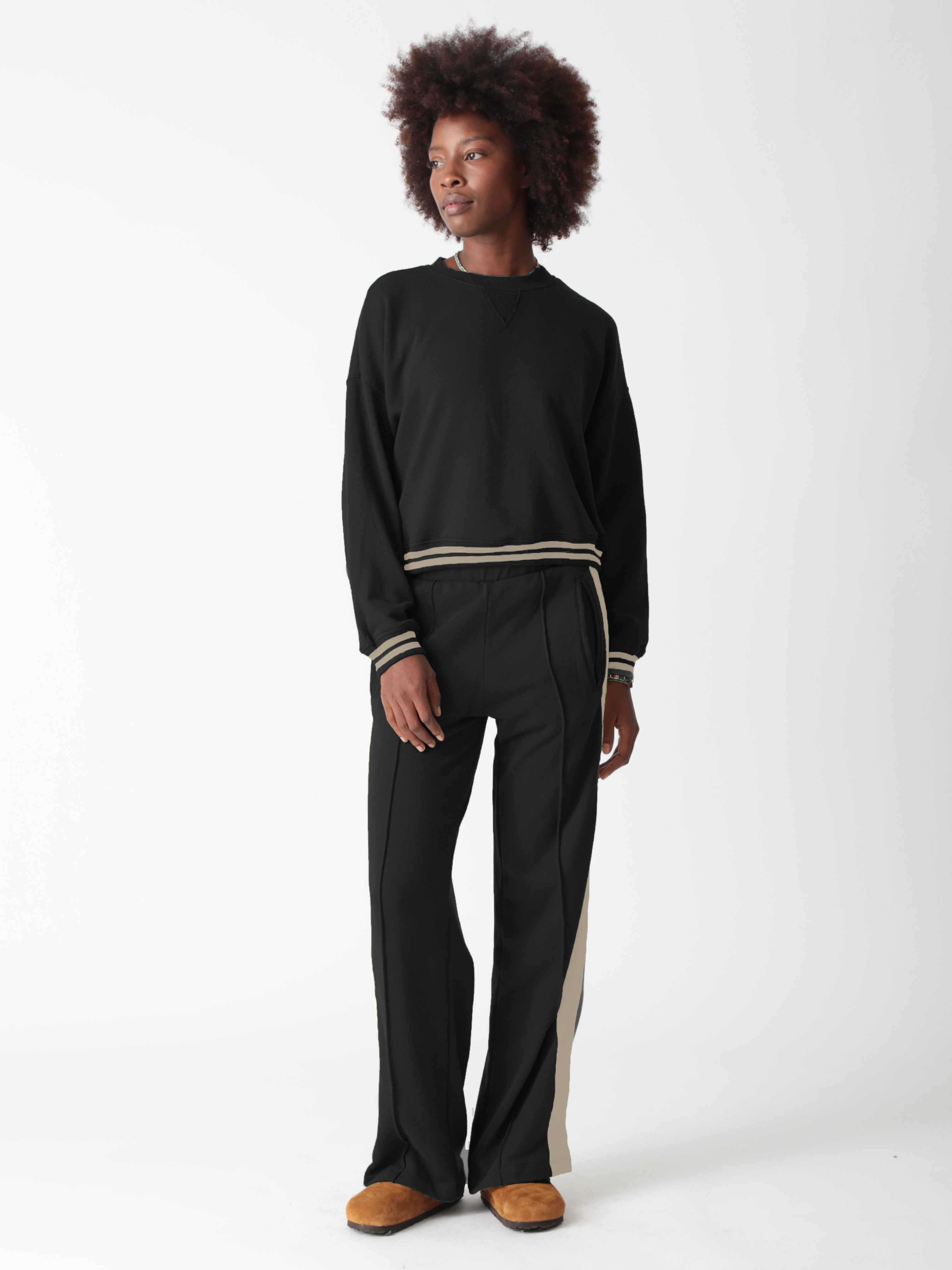 Mimi Sweatshirt - Onyx / Stone