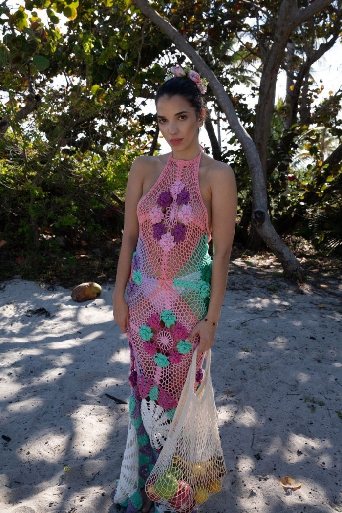 Rowan Crochet Dress Multi