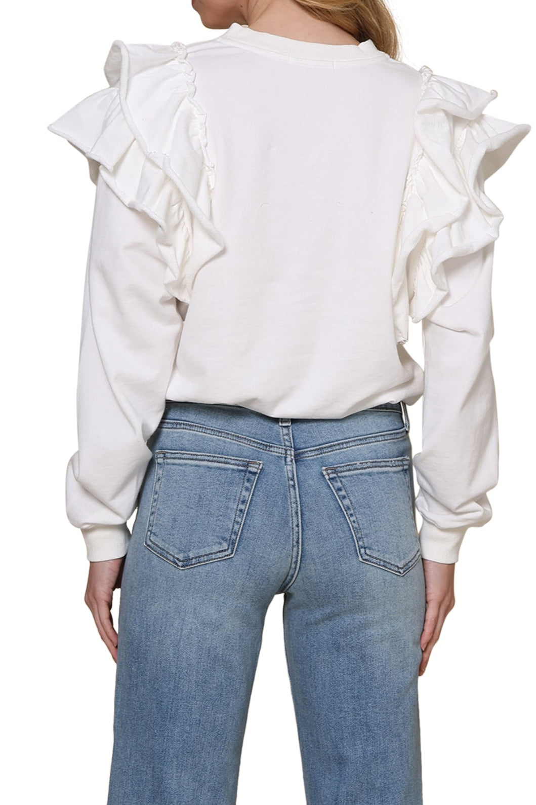 Keenan Ruffle Sweatshirt
