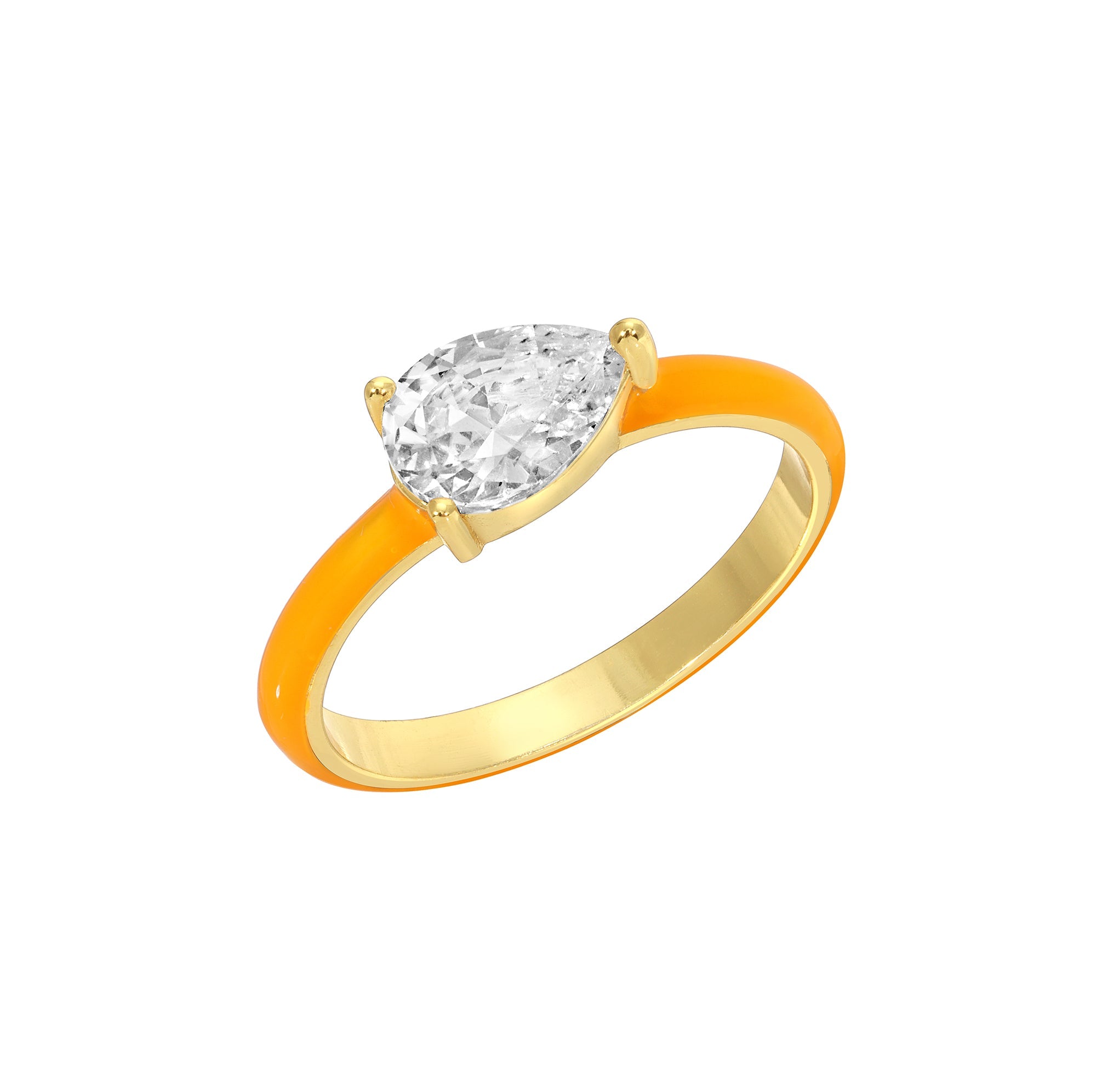 The 90210 Ring (neon orange)