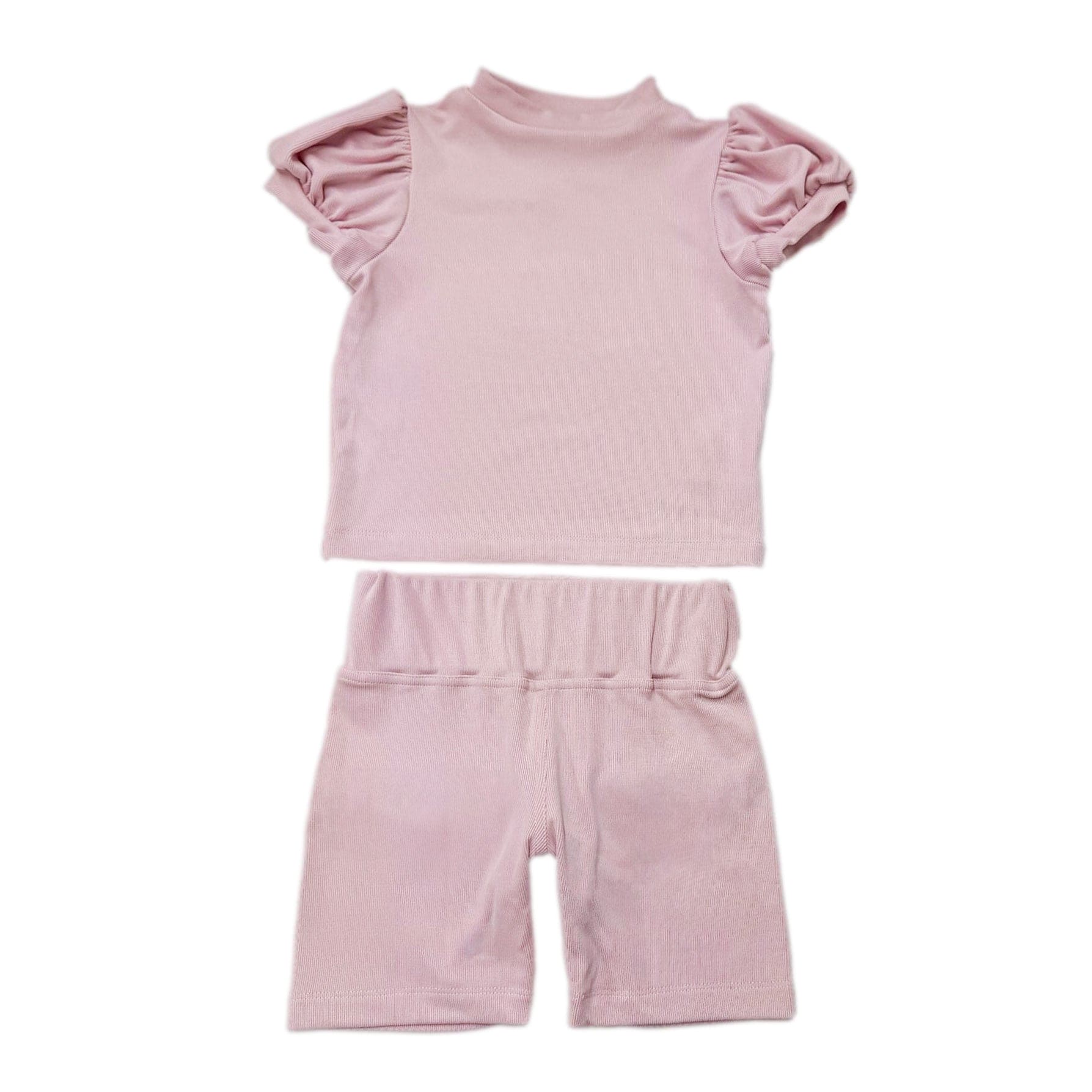 Pink Top and Biker Shorts Set - Petite Maison Kids