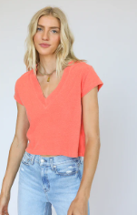 T103-ALANIS | Recycled Cotton  V Neck