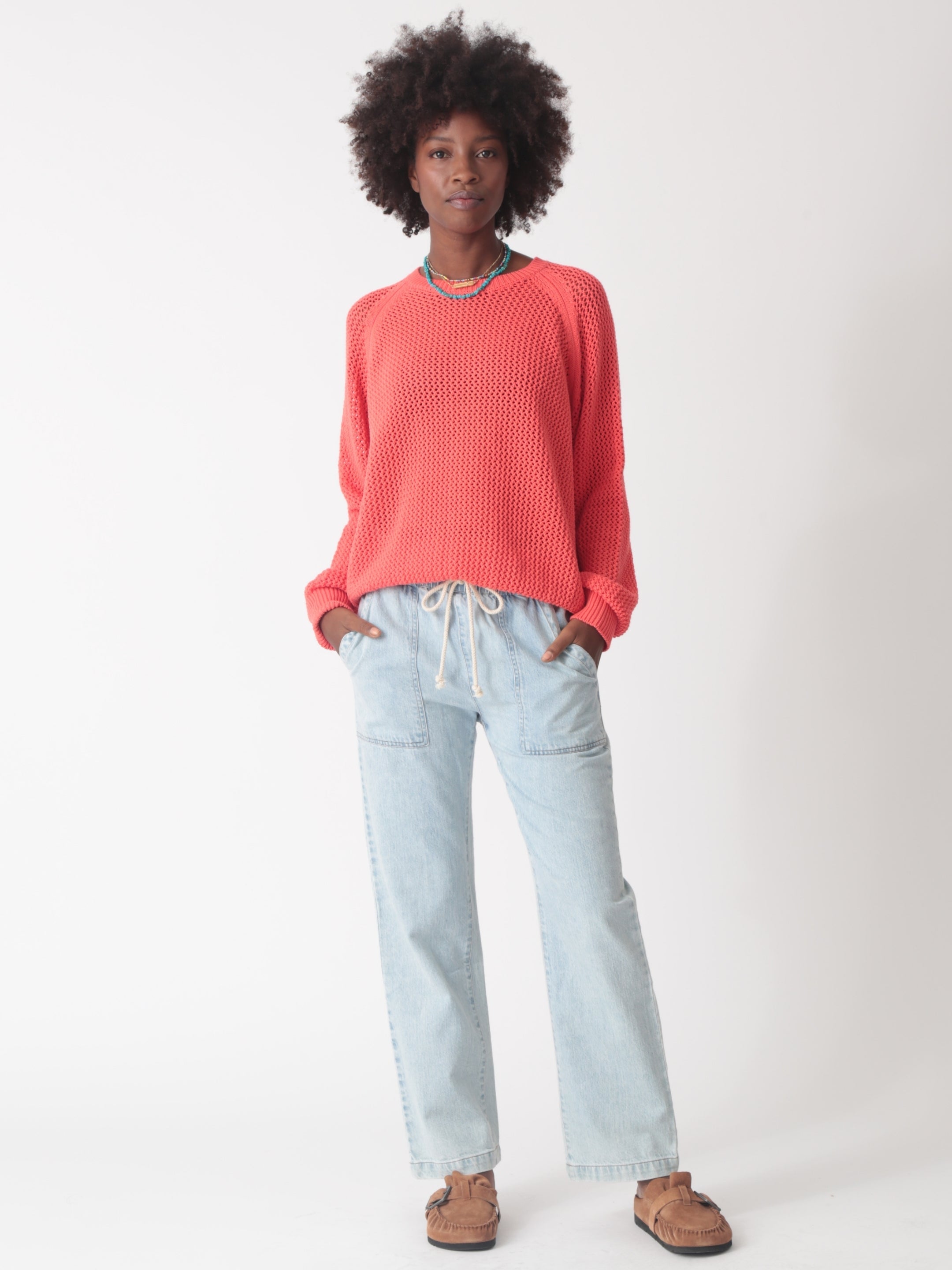 Chloe Sweater - Coral