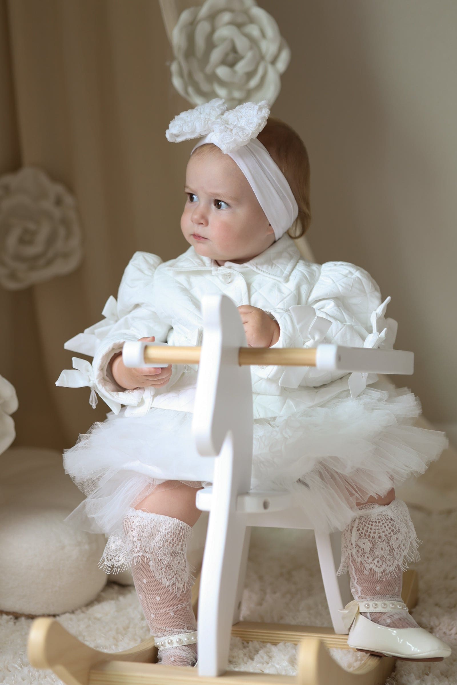 Poppy White Quilted Jacket - Petite Maison Kids