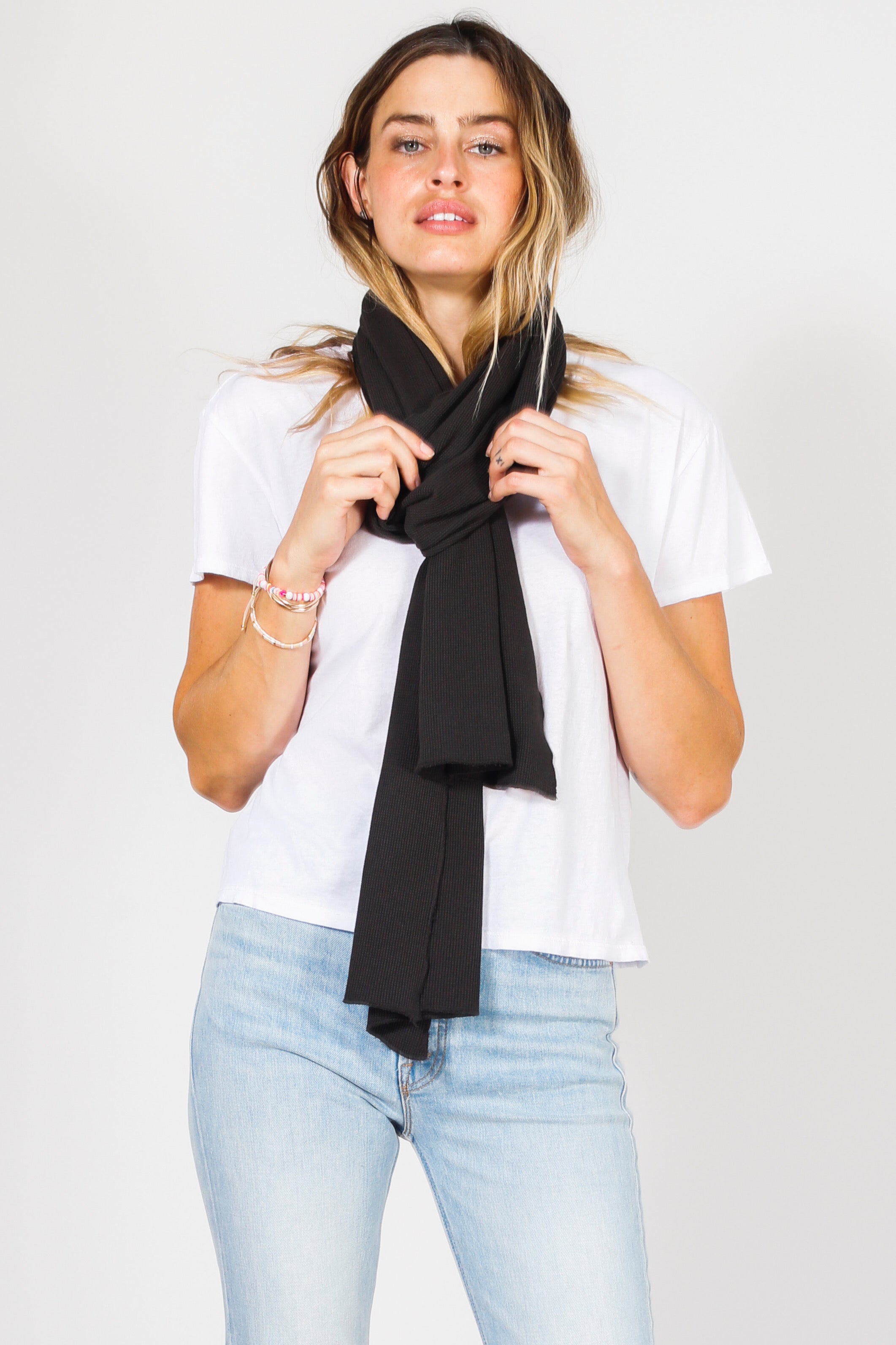 A14-BO - Waffle Scarf