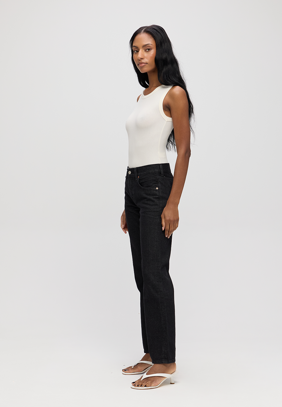 Amis Relaxed Boot - Clear Black